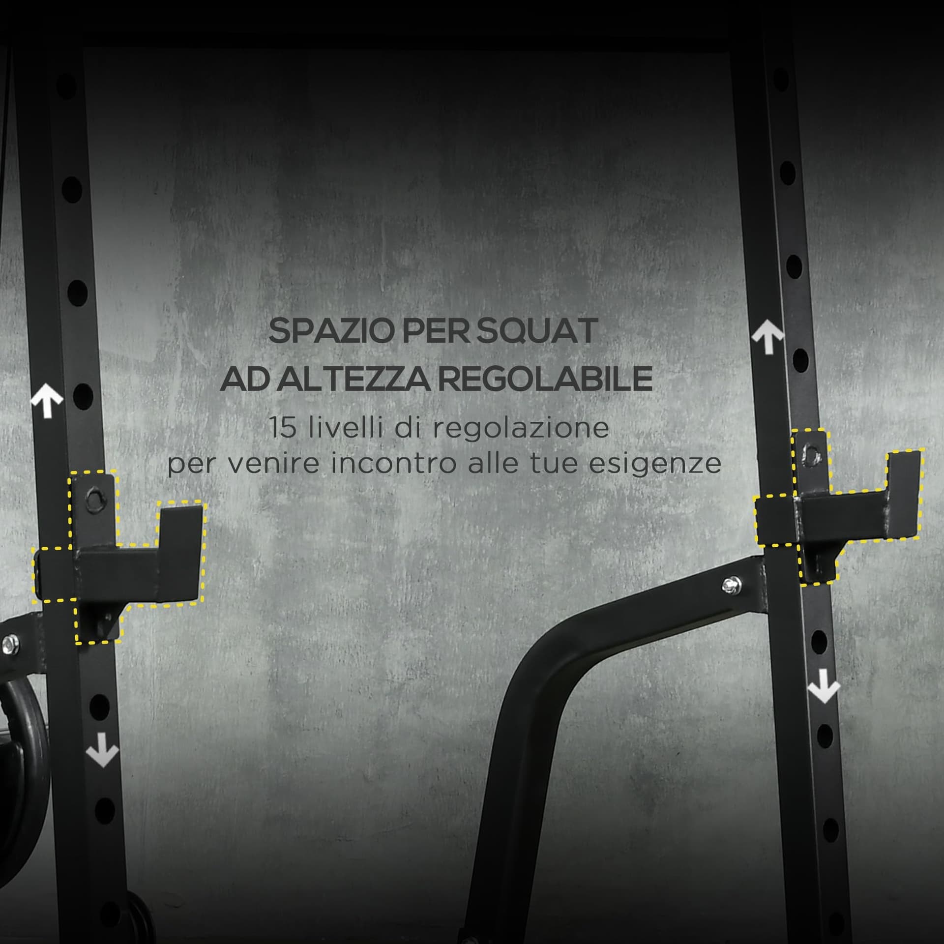 SPORTNOW Stazione Fitness Multifunzione con Panca per – Bild 5