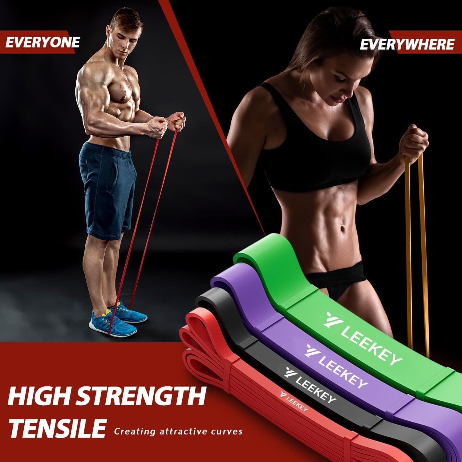 LEEKEY Resistance Bands – Bild 4