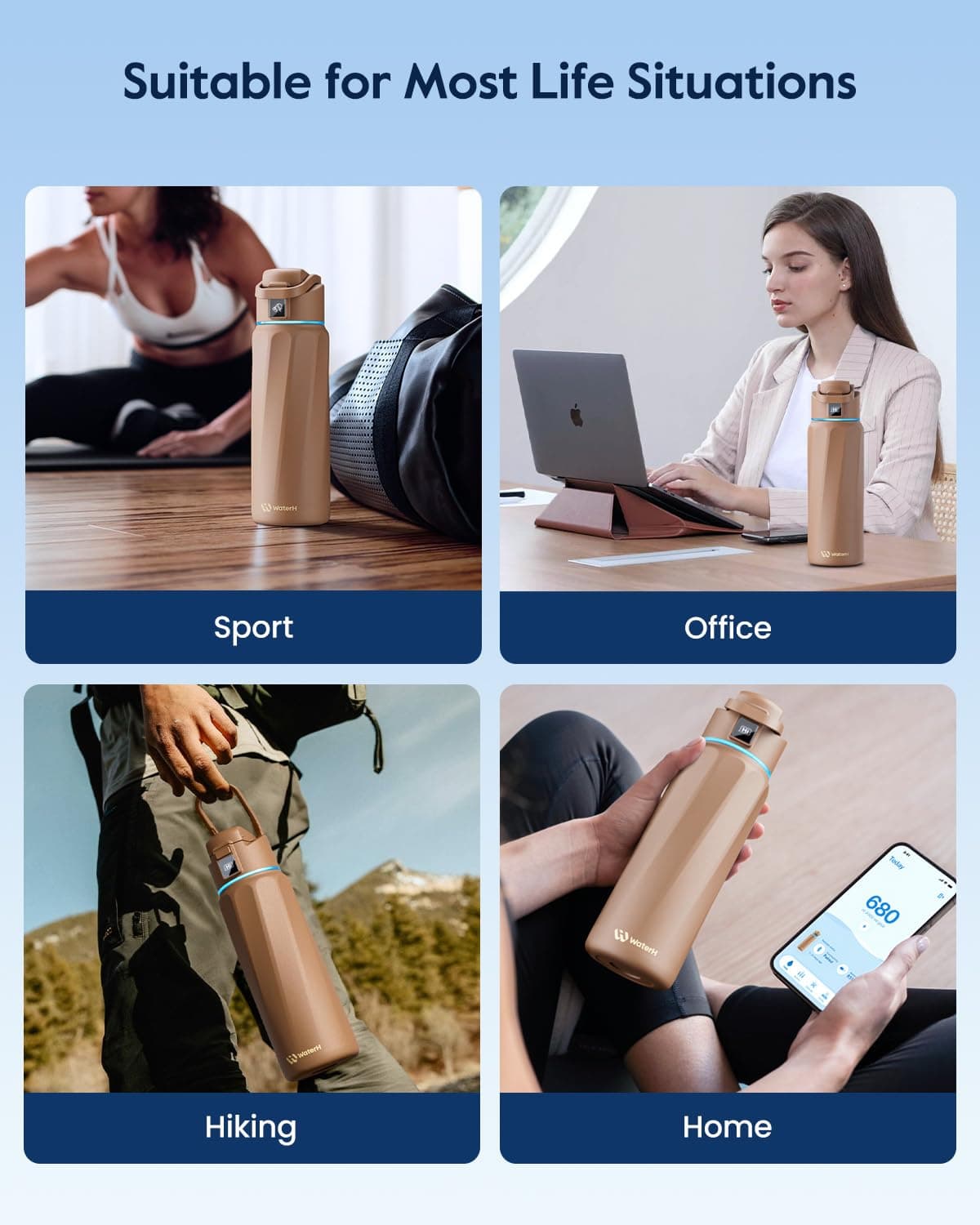 WATERH BOOST Smart Water Bottle with Reminder & Tracker – Bild 8