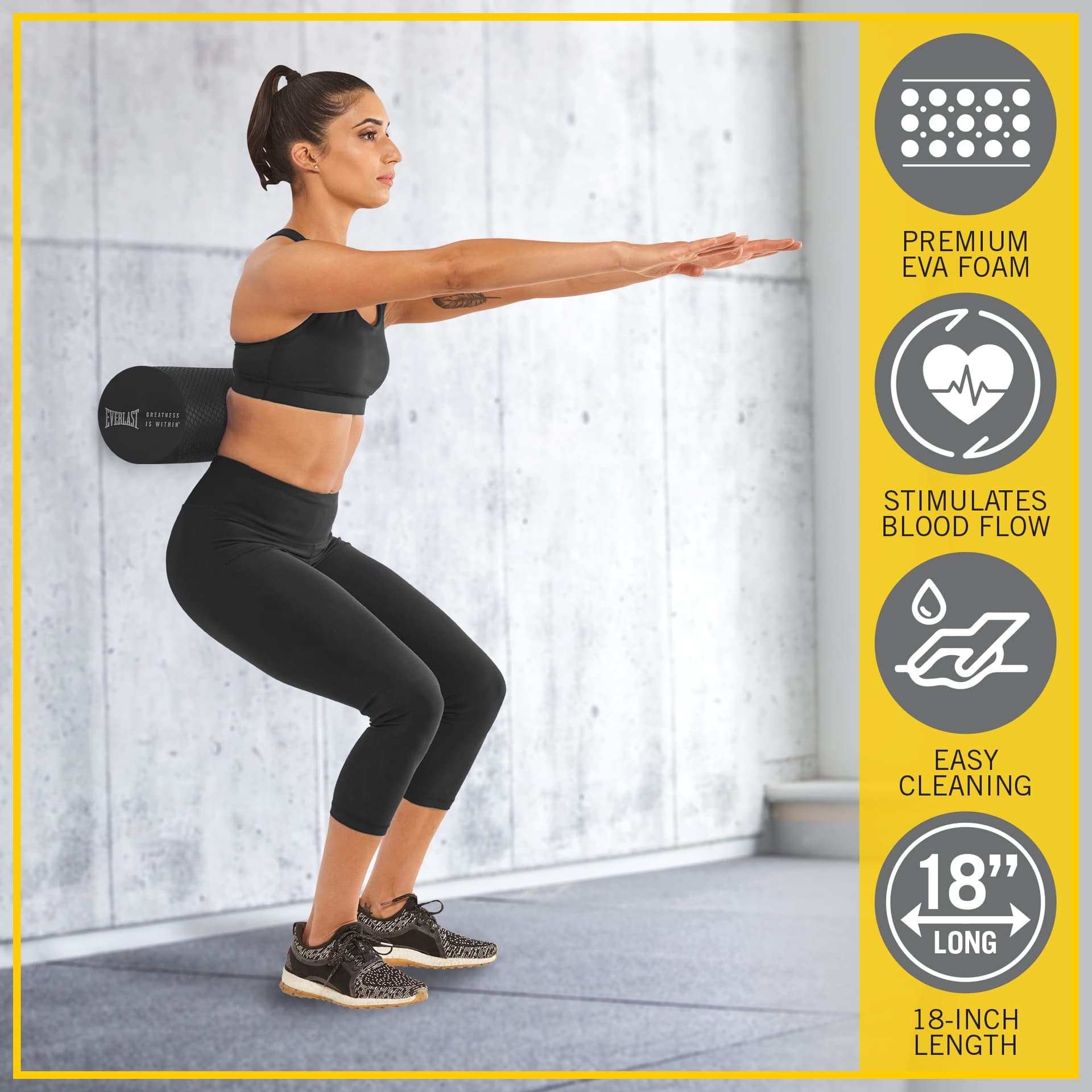 Everlast FIT 18-Inch Premium EVA Foam Roller – Bild 6