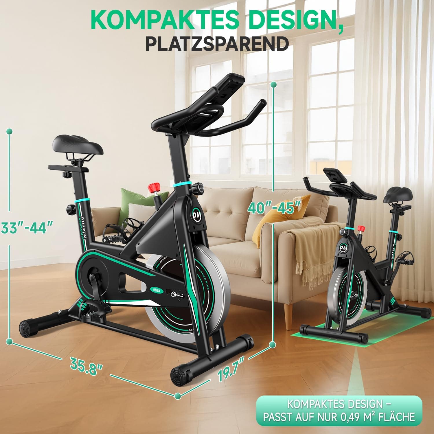 DMASUN [2026 Aktualisiert] Heimtrainer Fahrrad – Bild 8