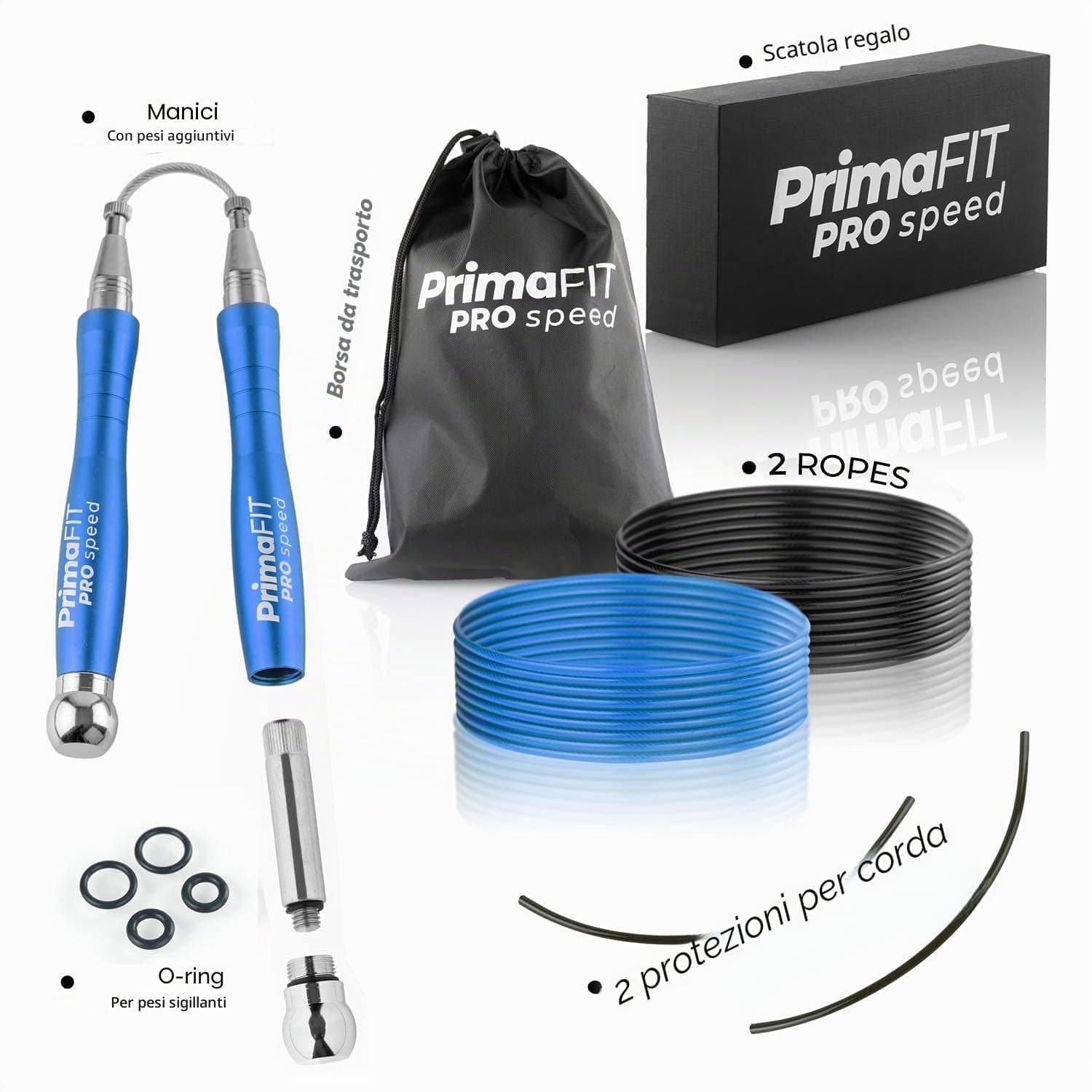 PrimaFit Springseil Erwachsene Fitness Pro Speed Jump Rope – Bild 7