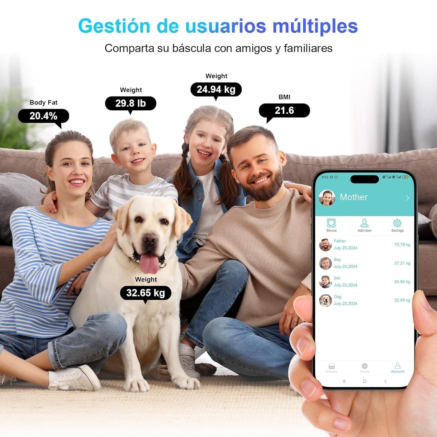 Healthkeep Bilancia Intelligente Impedenziometrica Bluetooth con App – Bild 6