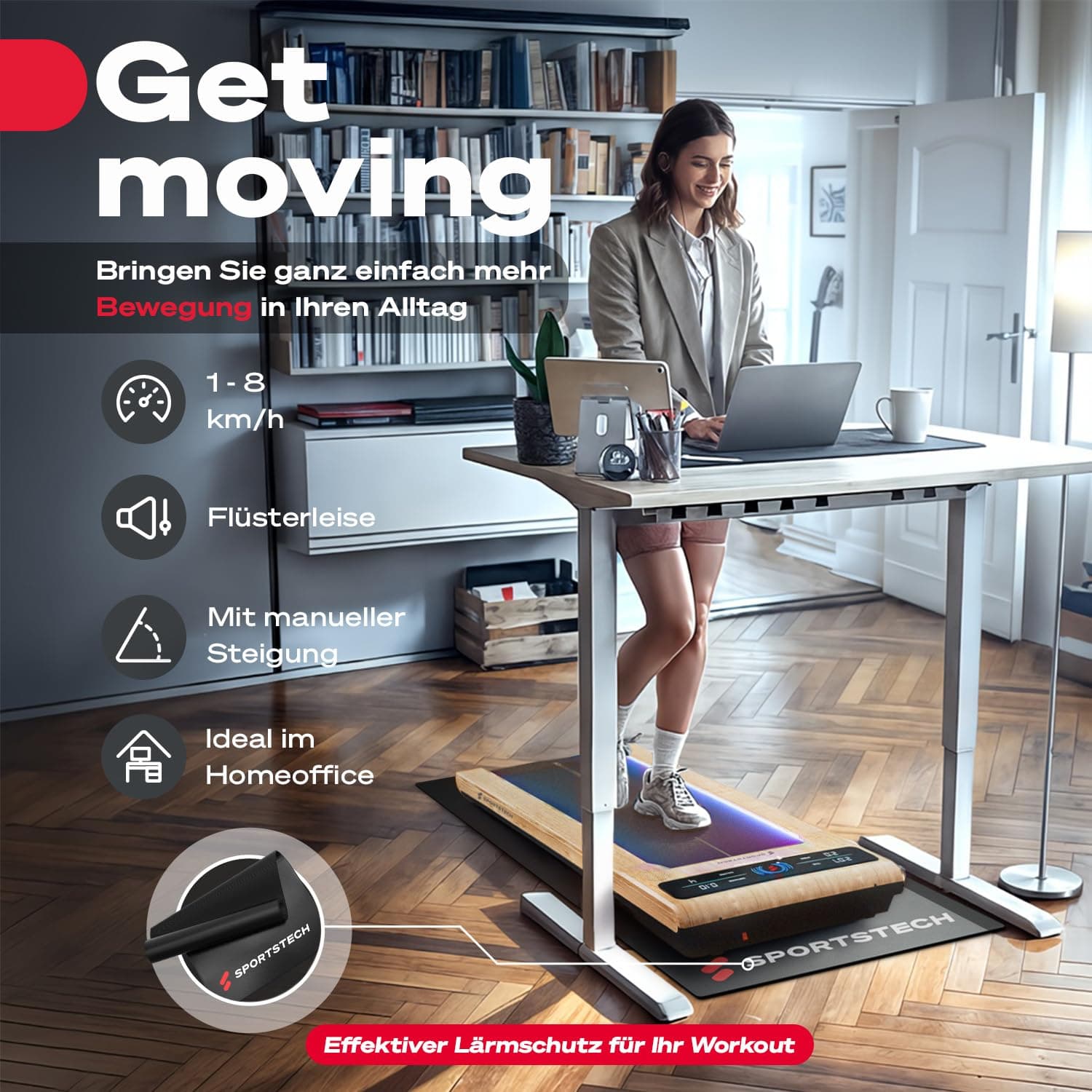 Sportstech sWalk Walking Pad – Bild 2