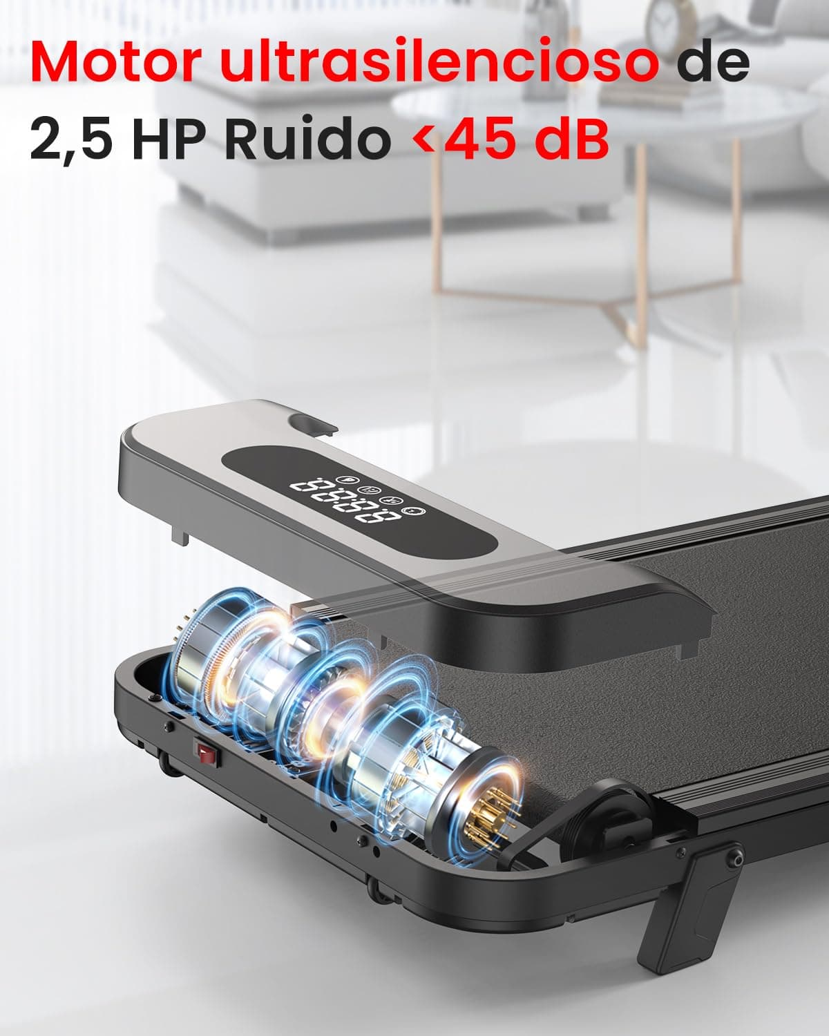 HOMEFITNESSCODE Cinta de Correr y Andar 3 en 1 con – Bild 4