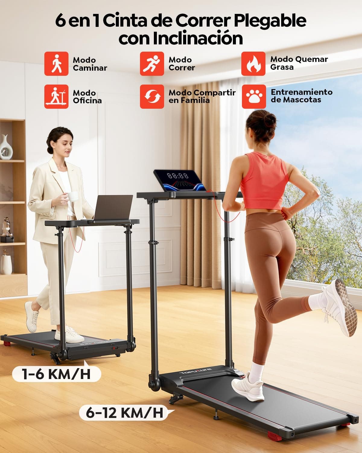 Toputure 6 EN 1 Cinta de Correr Plegable – Bild 5