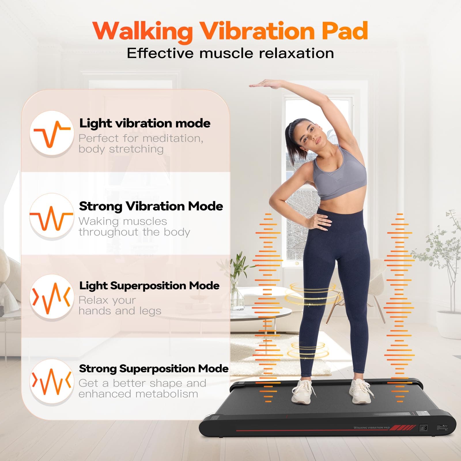 Sperax 4 in 1 Walking Vibration Pad Vibration 0.3-6km/h für – Bild 6