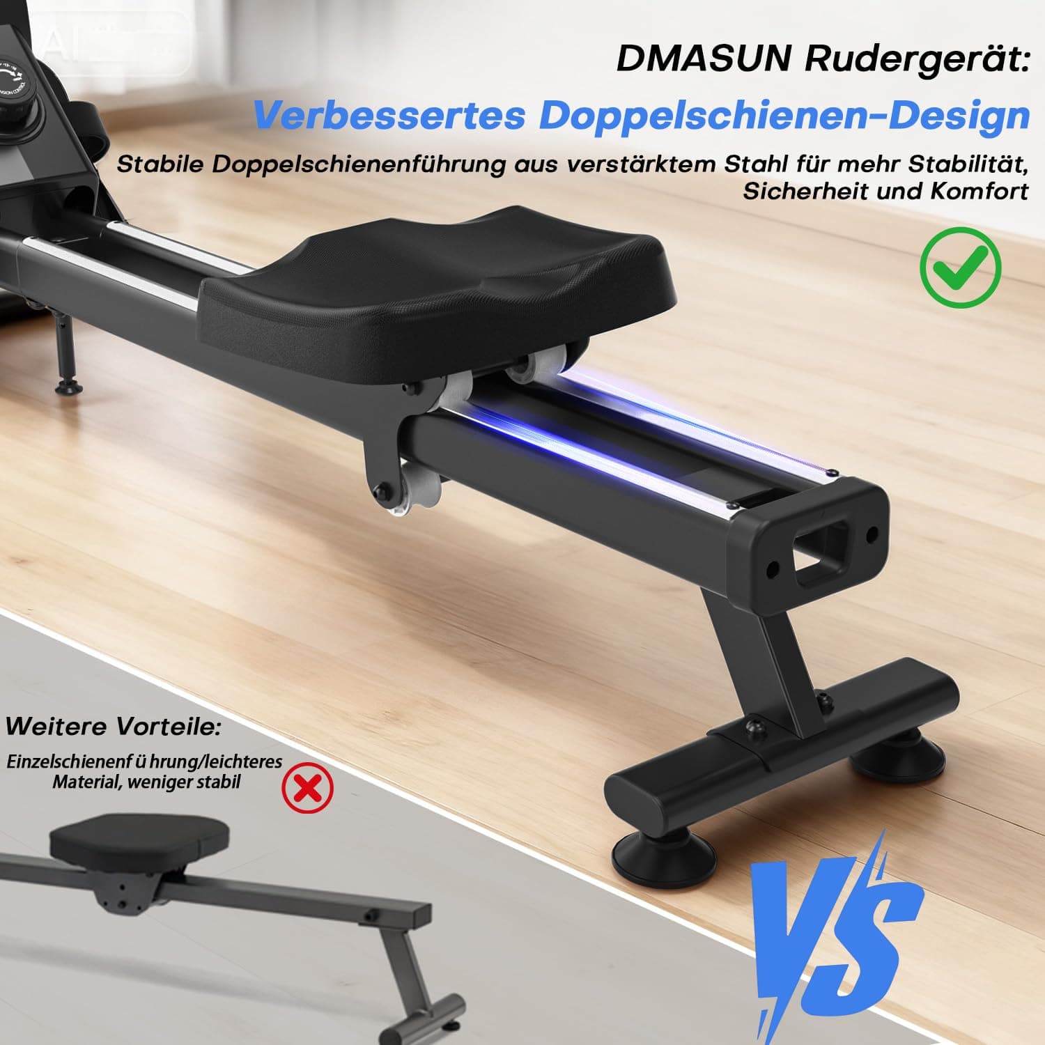 DMASUN Rudergerät für Zuhause – Bild 7