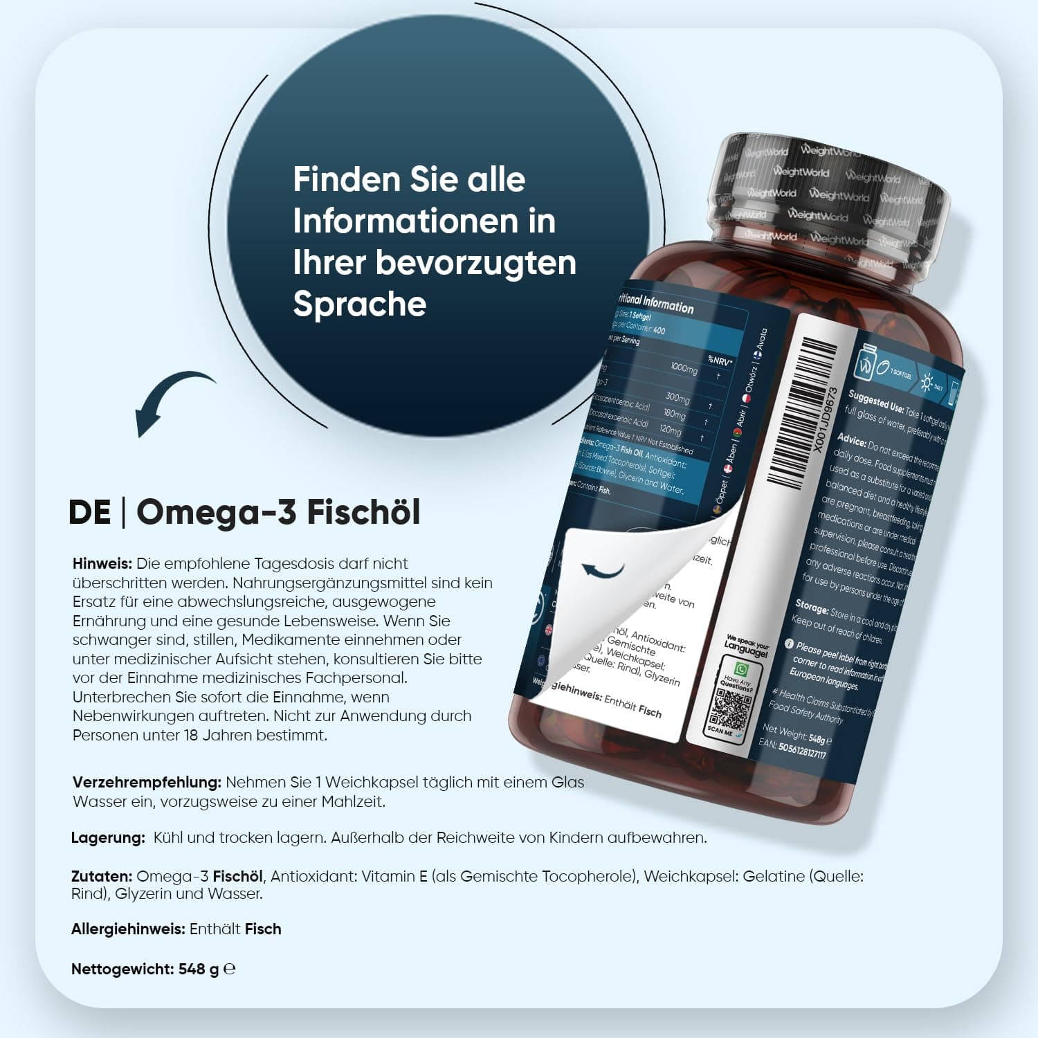 WeightWorld Omega 3 Kapseln – Bild 4
