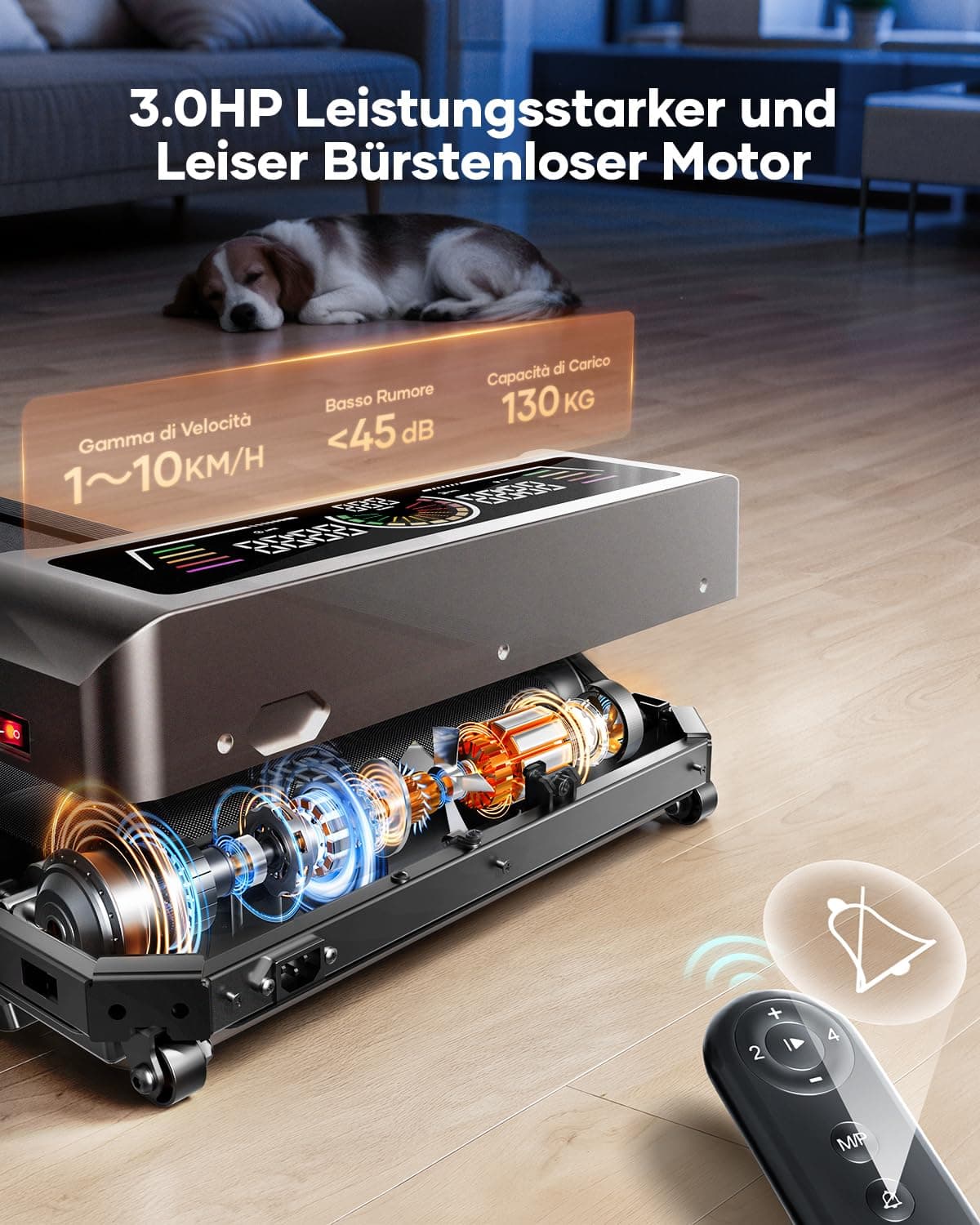Toputure Laufband für Zuhause mit 10% Neigung – Bild 5