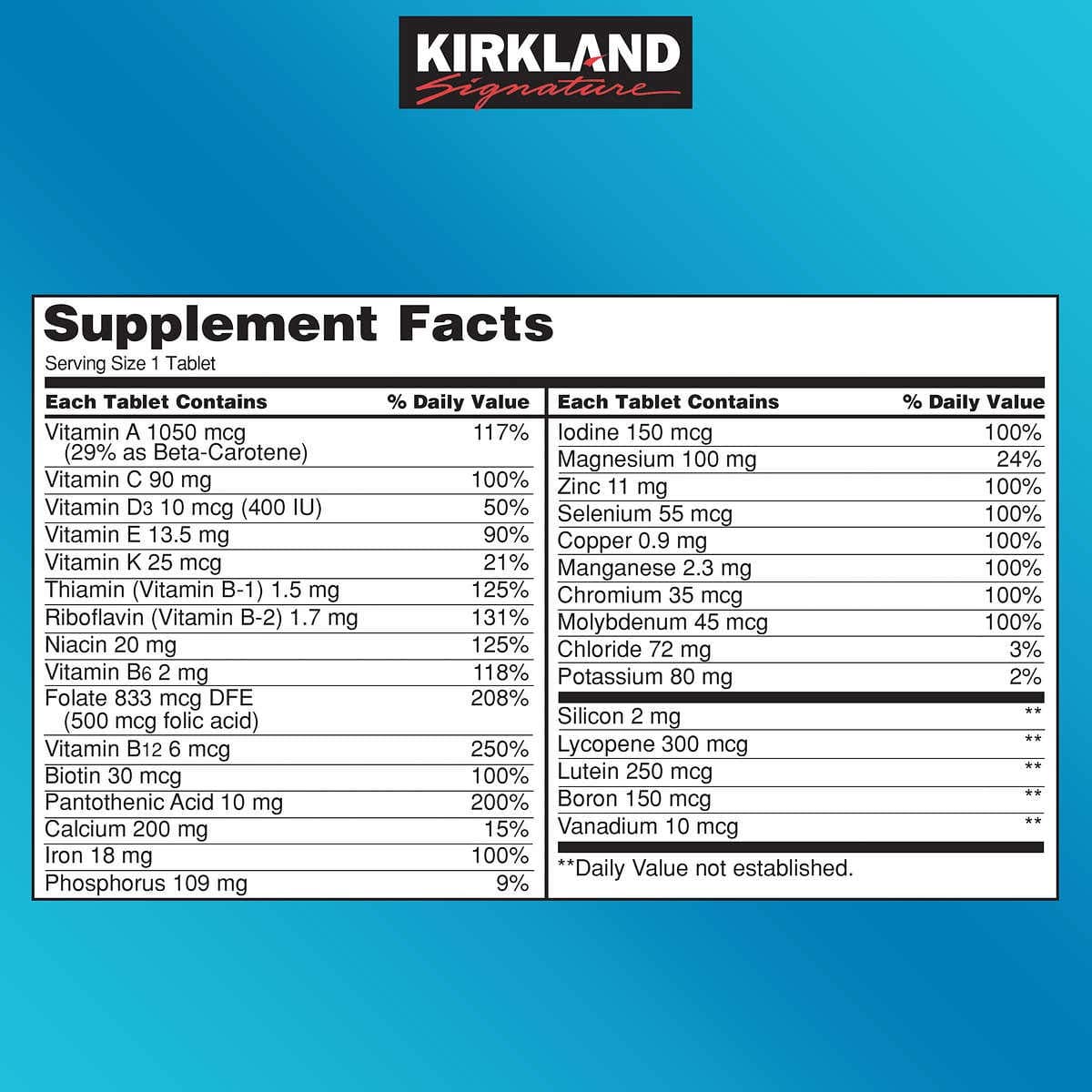 KIRKLAND Signature Daily Multi – Bild 2