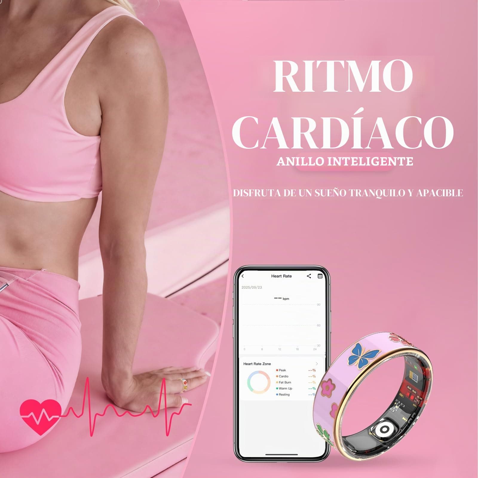 UouNeaCo Elegante anillo inteligente para mujer – Bild 7