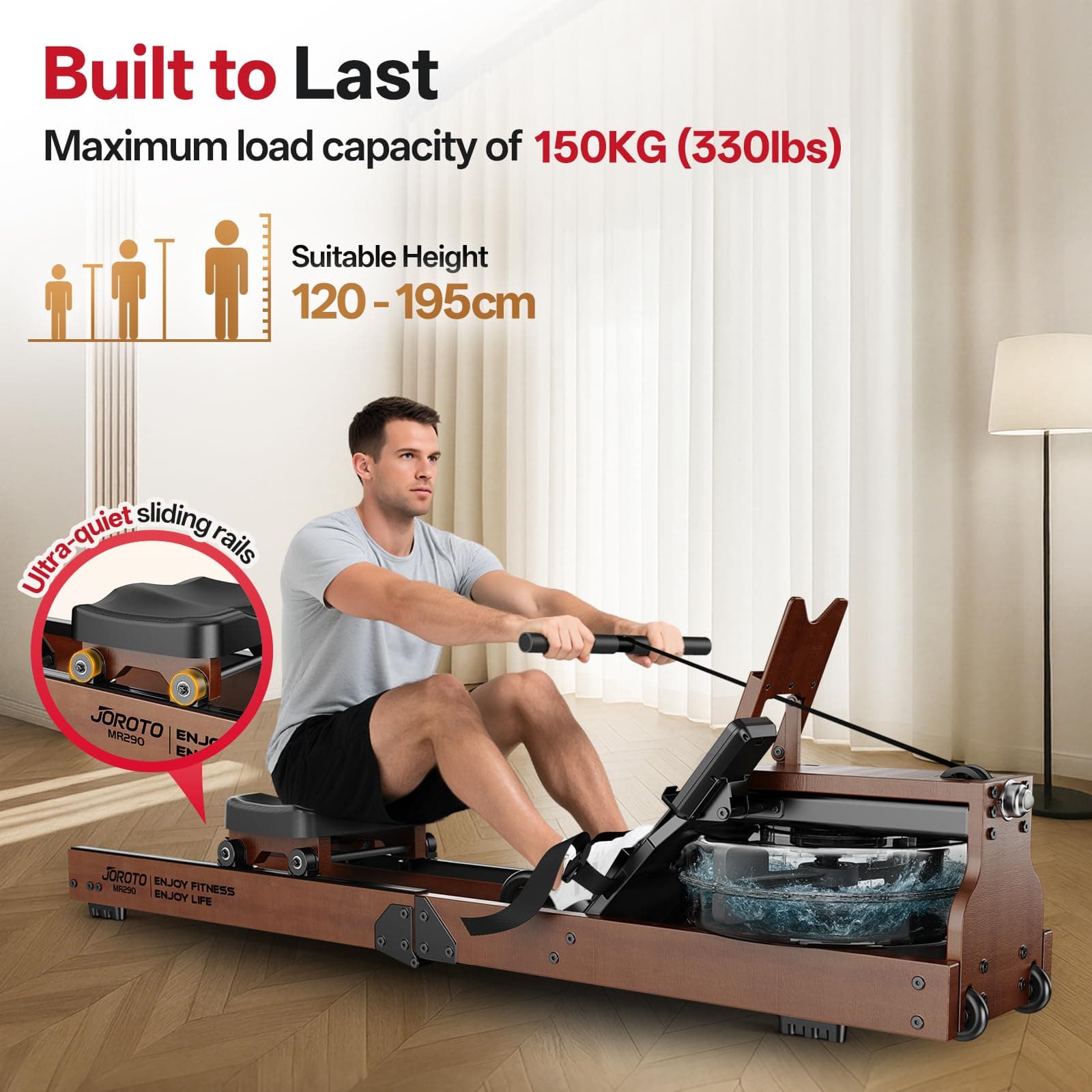 JOROTO Rudergerät für Zuhause – Bild 5