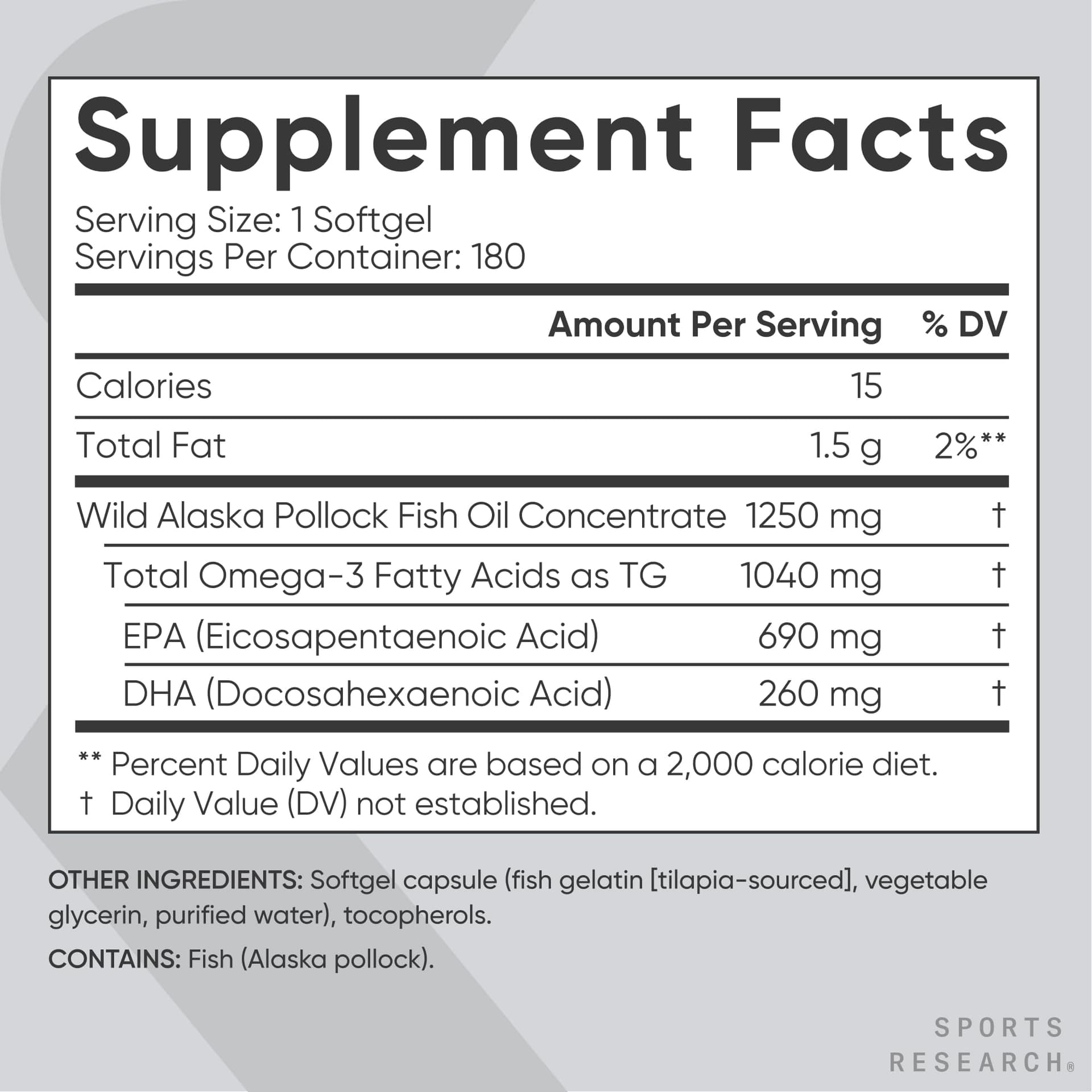 Sports Research ® Triple Strength Omega 3 Fish Oil – Bild 5