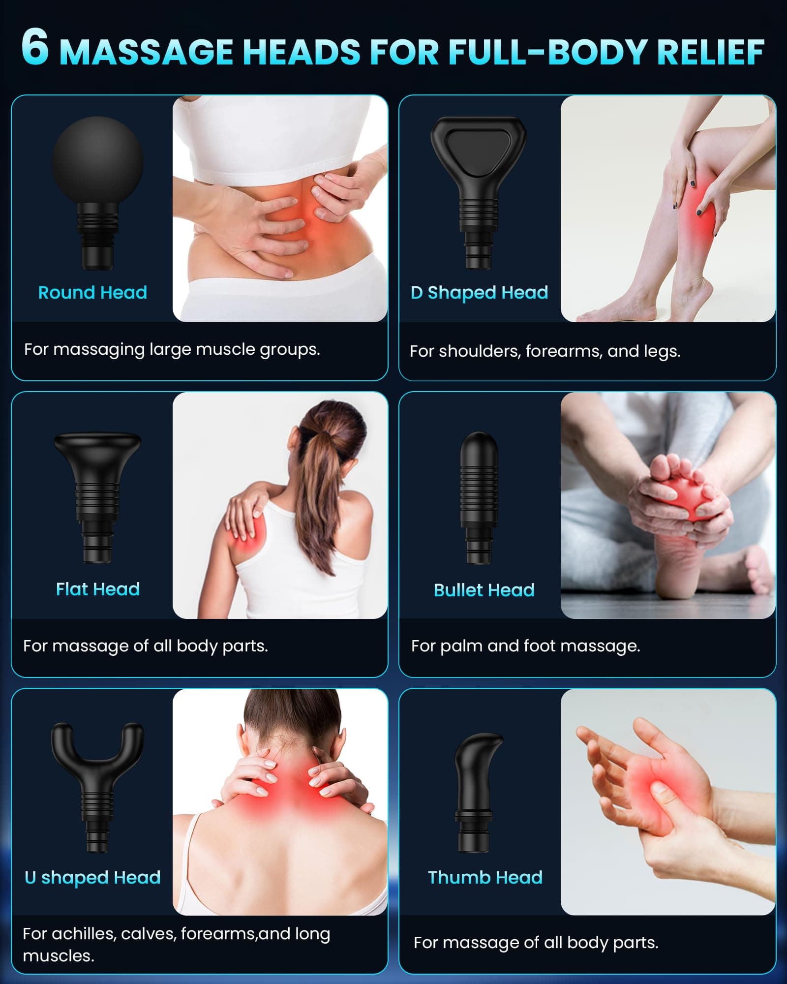 CAMEFER Massage Gun Deep Tissue – Bild 5
