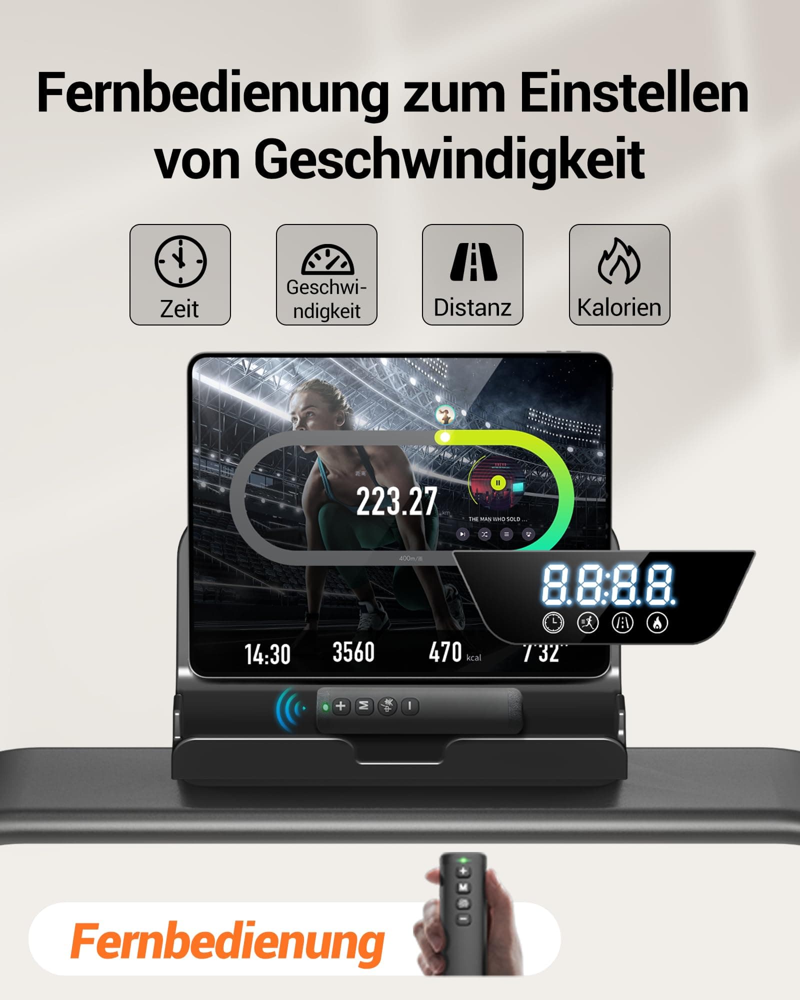 LONTEK Laufband für Zuhause klappbar – Bild 5