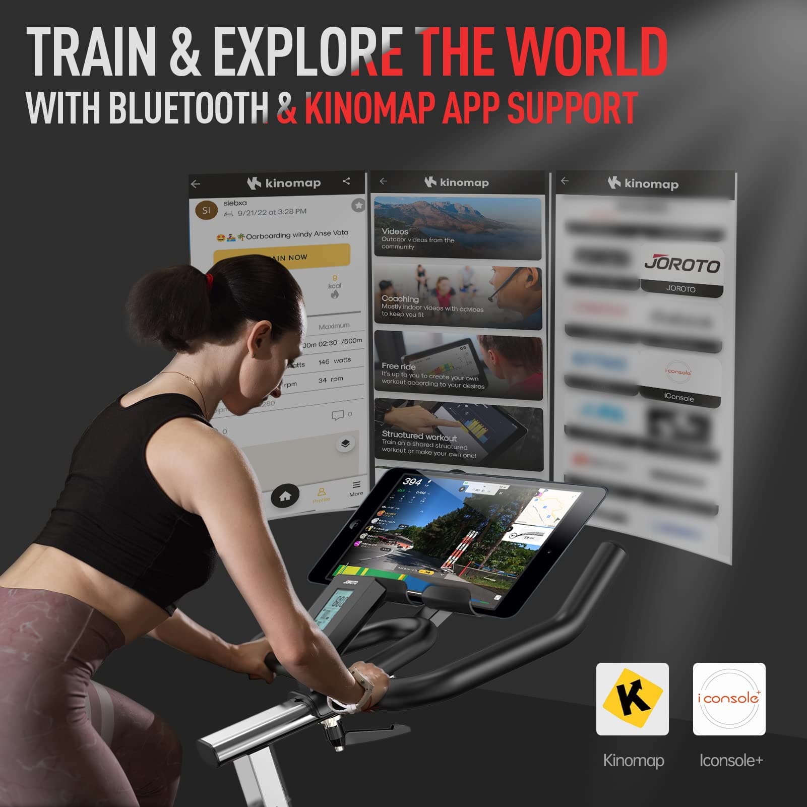 JOROTO Ergometer Heimtrainer X2PRO Bluetooth Hometrainer – Bild 8