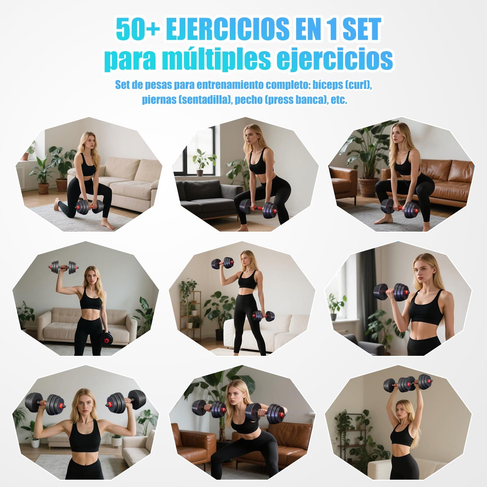 Creacloud Mancuernas Ajustables 20kg – Bild 6