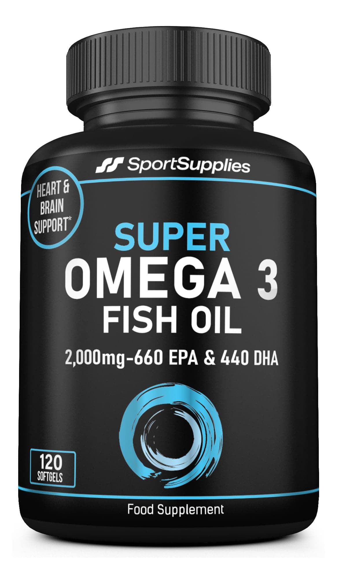 SS Sport Supplies Omega 3 Fish Oil Capsules High Strength