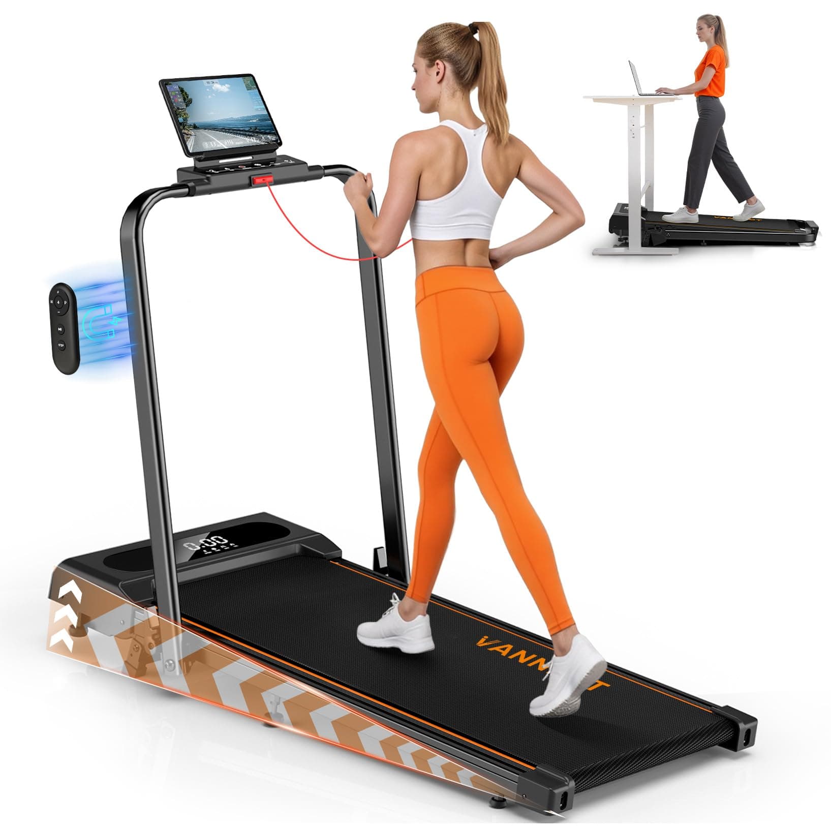 vannect 6 in 1 Folding Treadmill with 12KM/H