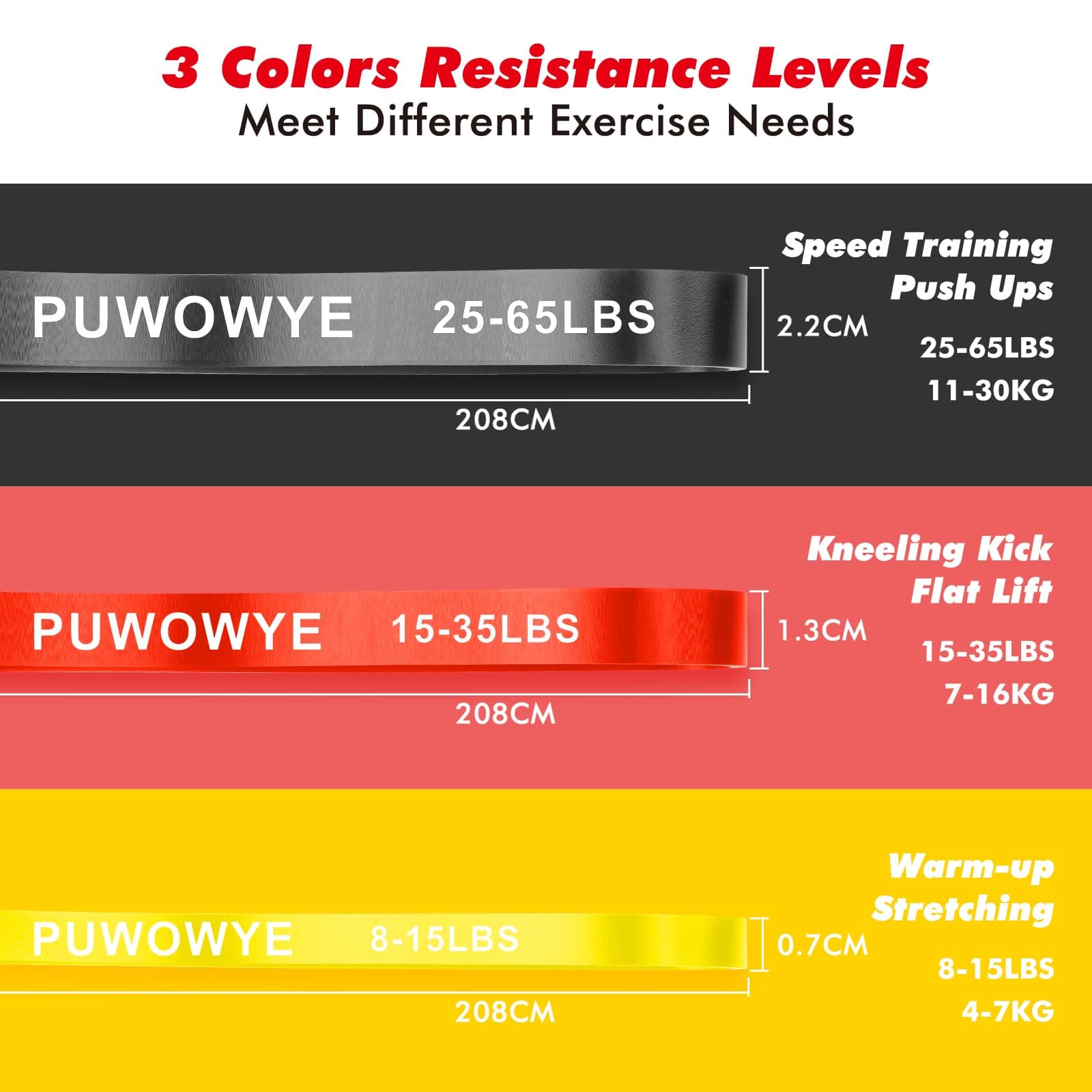 PUWOWYE Weerstandsbandenset – Bild 2