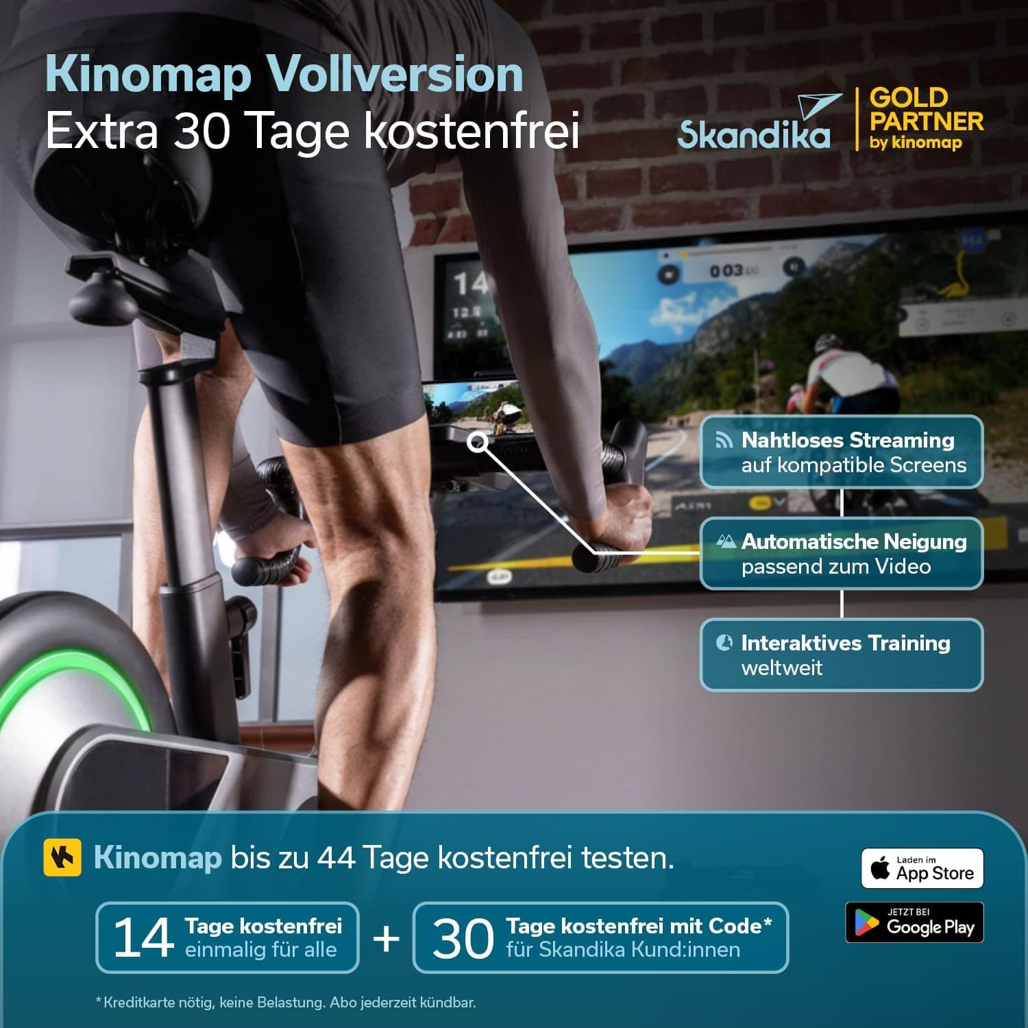Skandika Spinning Bike Indoor Kliva 500-S – Bild 4