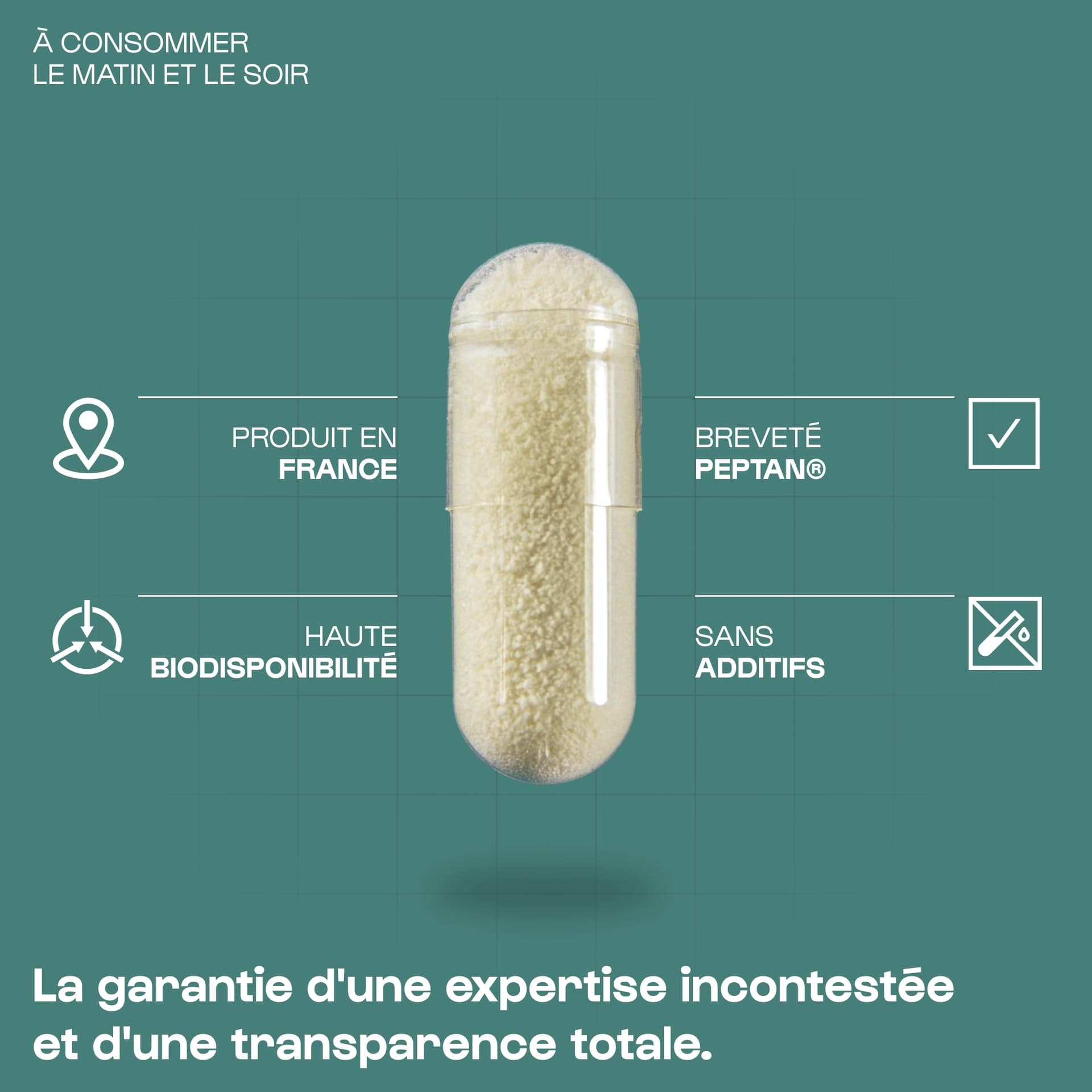 Nutrimuscle Nutrielement Collagène Peptide Type 1 en poudre 1.2 kg – Bild 5