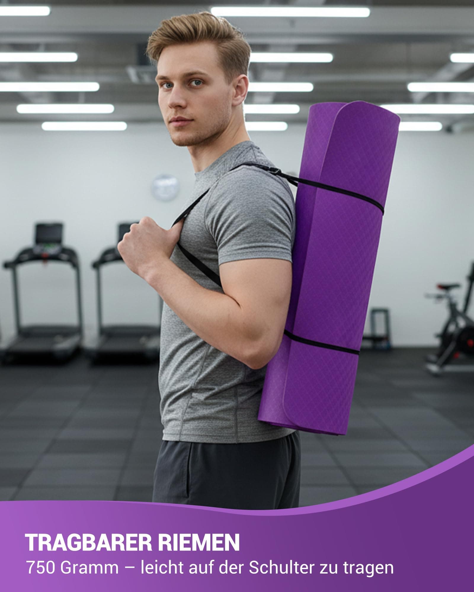 Narwhal Good Nite Gymnastikmatte Fitnessmatte Trainingsmatte – Bild 7