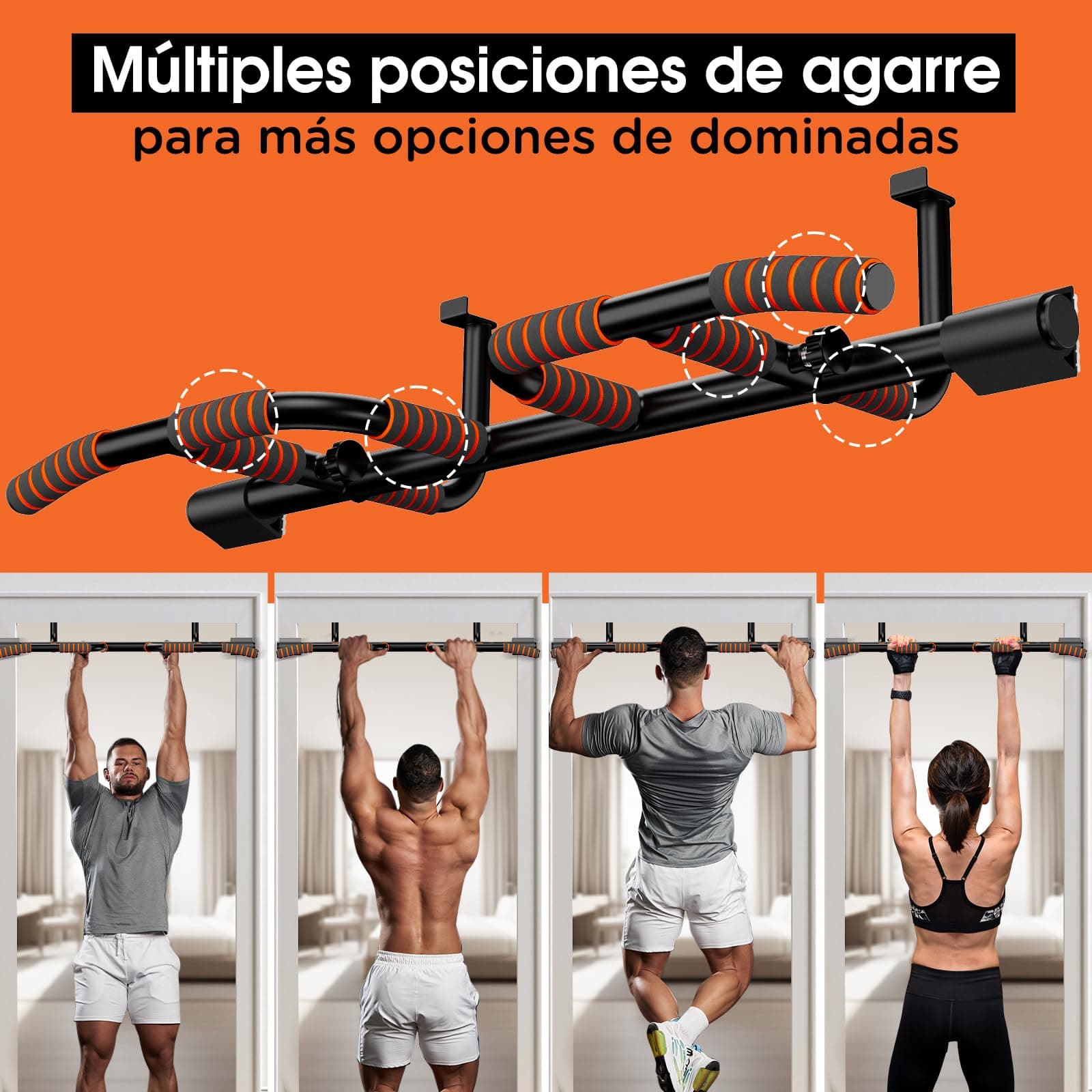 DH FitLife Barra per Trazioni da Porta senza Viti – Bild 6