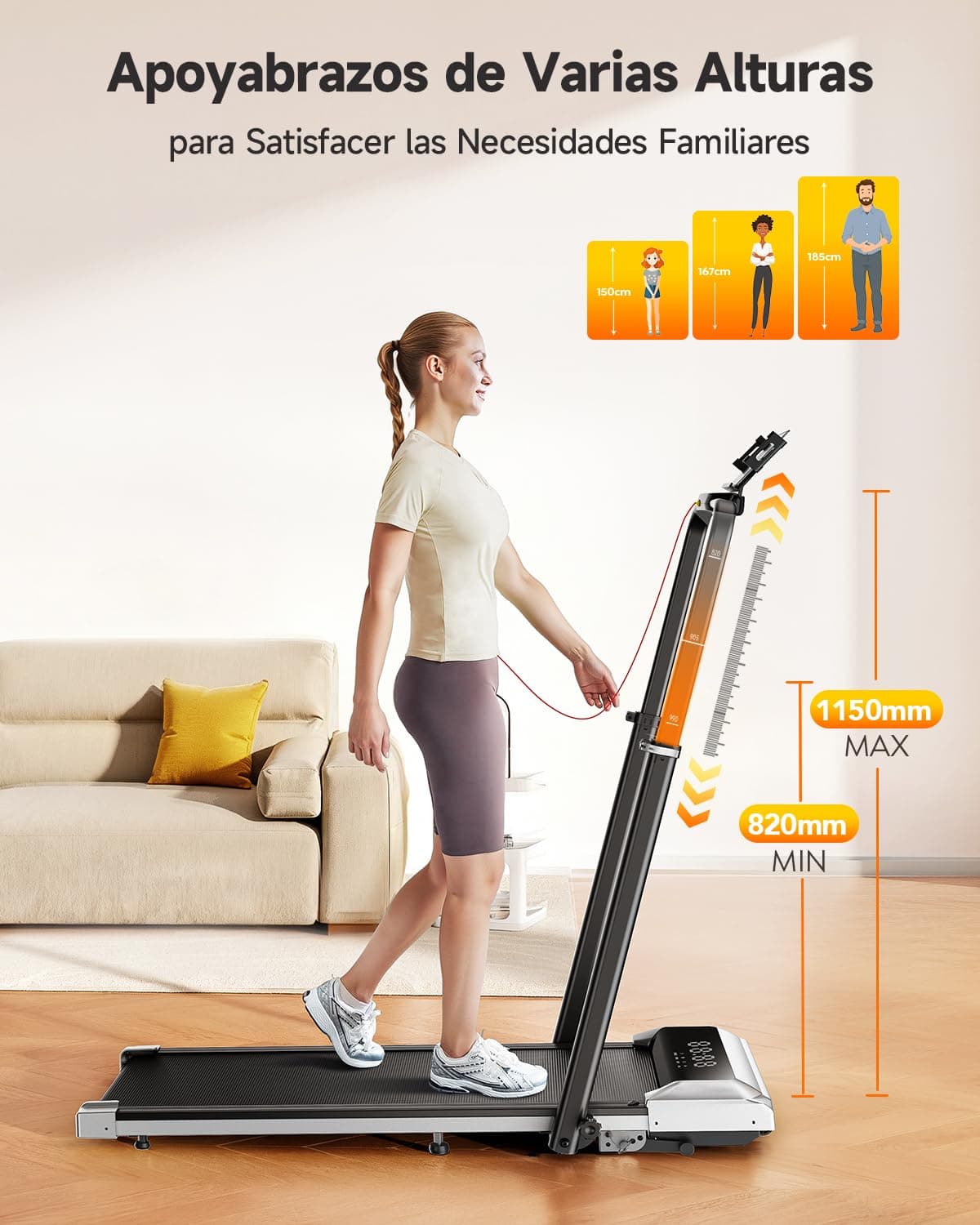 Toputure 1%-6%-12% Inclinación Cinta de Correr Plegable – Bild 2