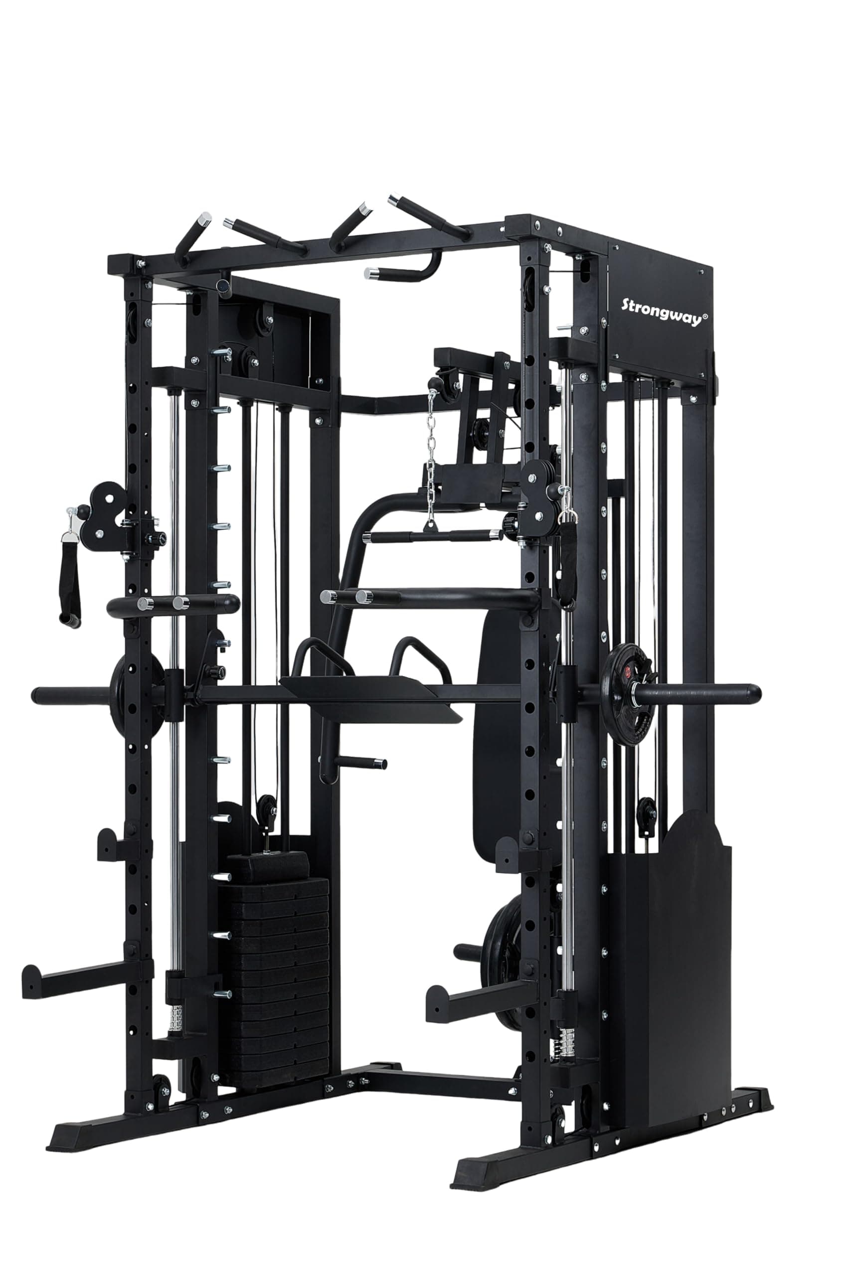 Strongway Multi Gym Smith Machine with Weights 177KG – Bild 7