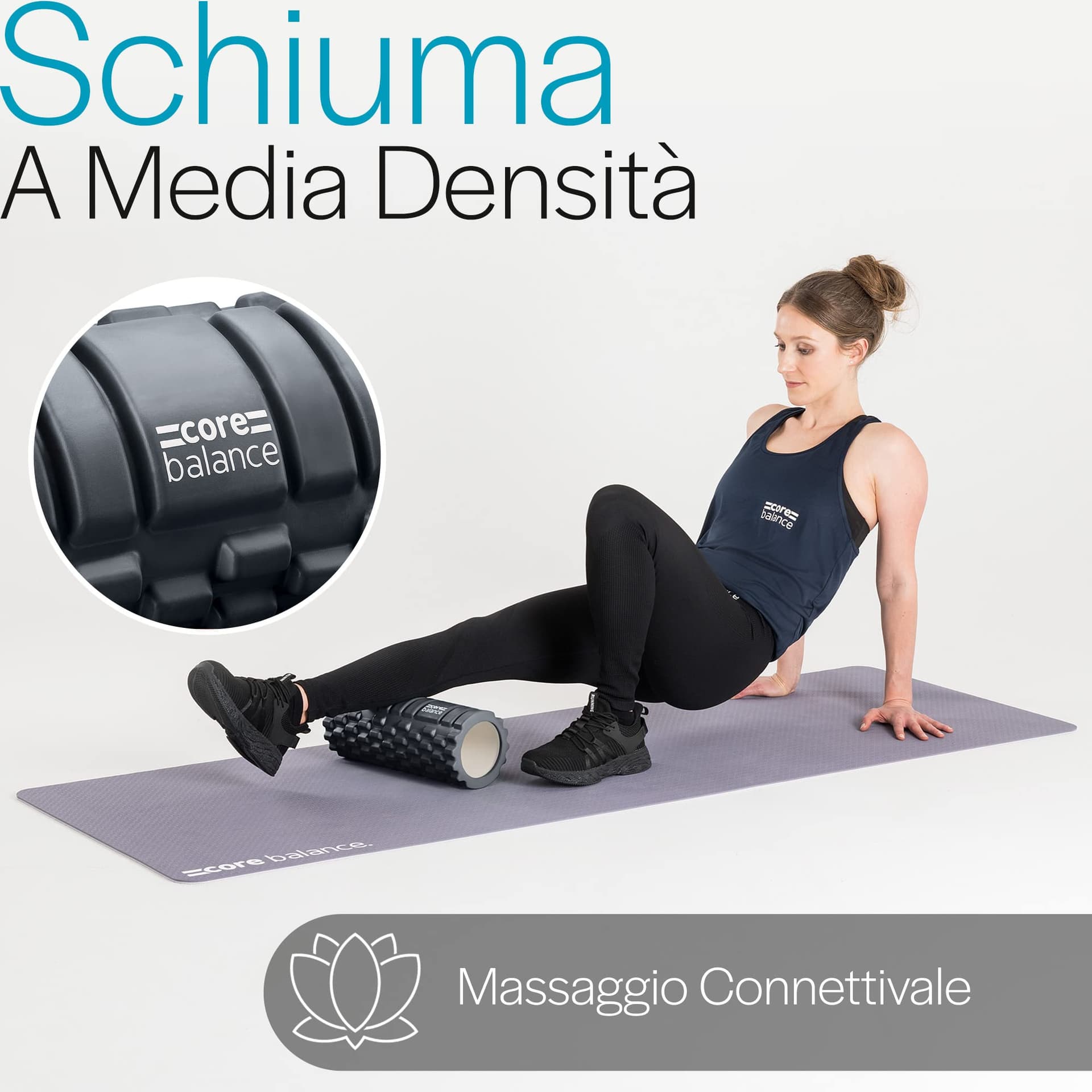 Core Balance Faszienrolle Rücken Wirbelsäule und Ganzkörper – Bild 3