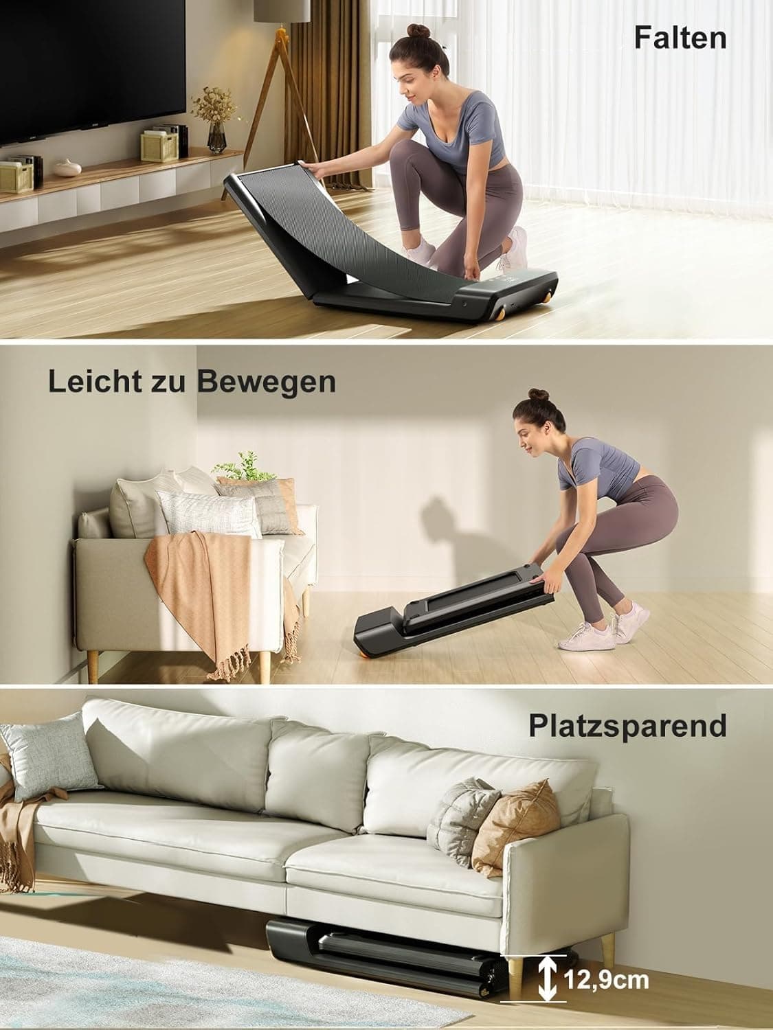 WALKINGPAD A1 Pro Klappbar Laufband für Zuhause, Maximale Belastung 136 KG – Bild 3