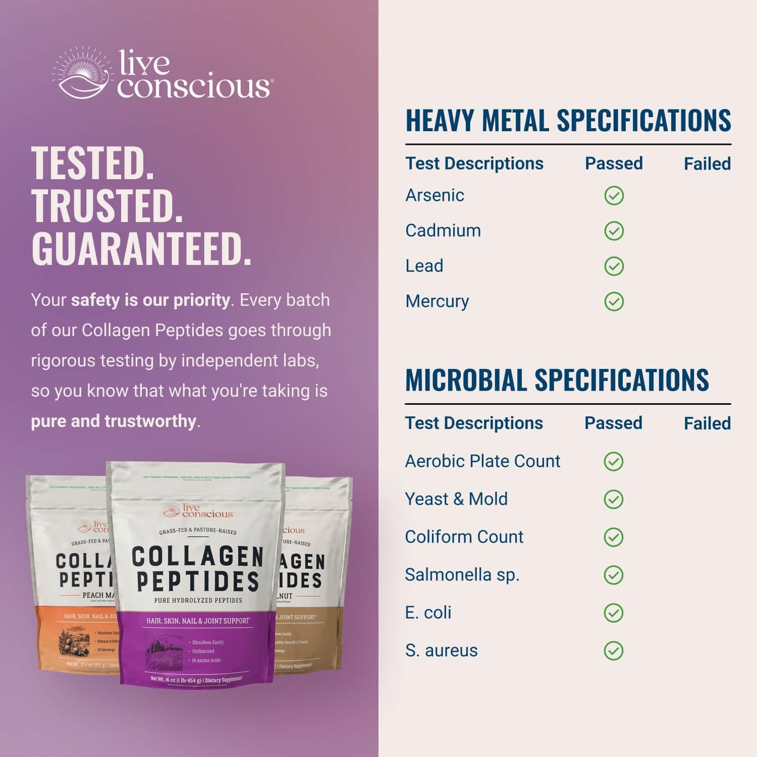 Live Conscious Collagen Peptides Powder – Bild 7
