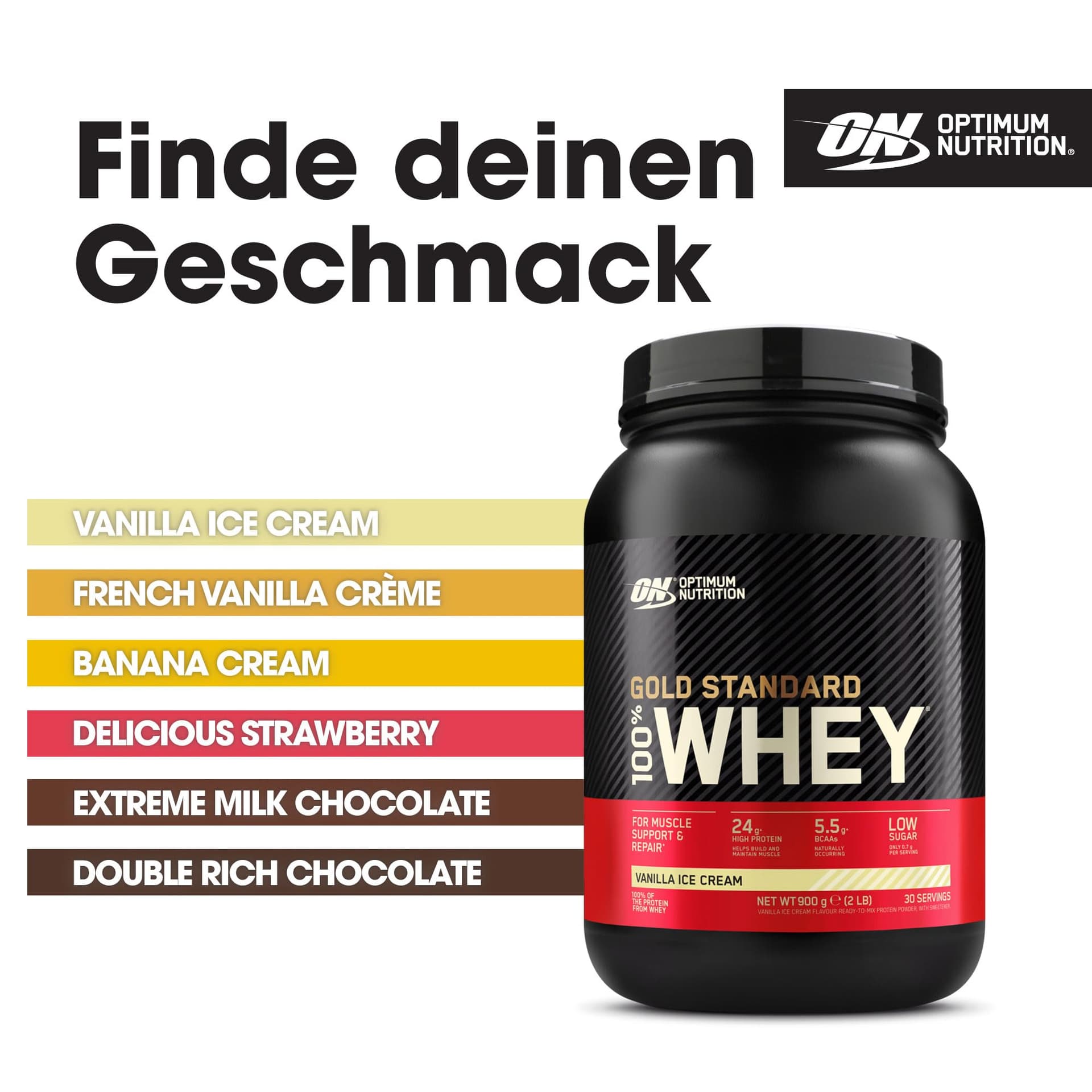 Optimum Nutrition Gold Standard 100% Whey Protein Powder – Bild 6