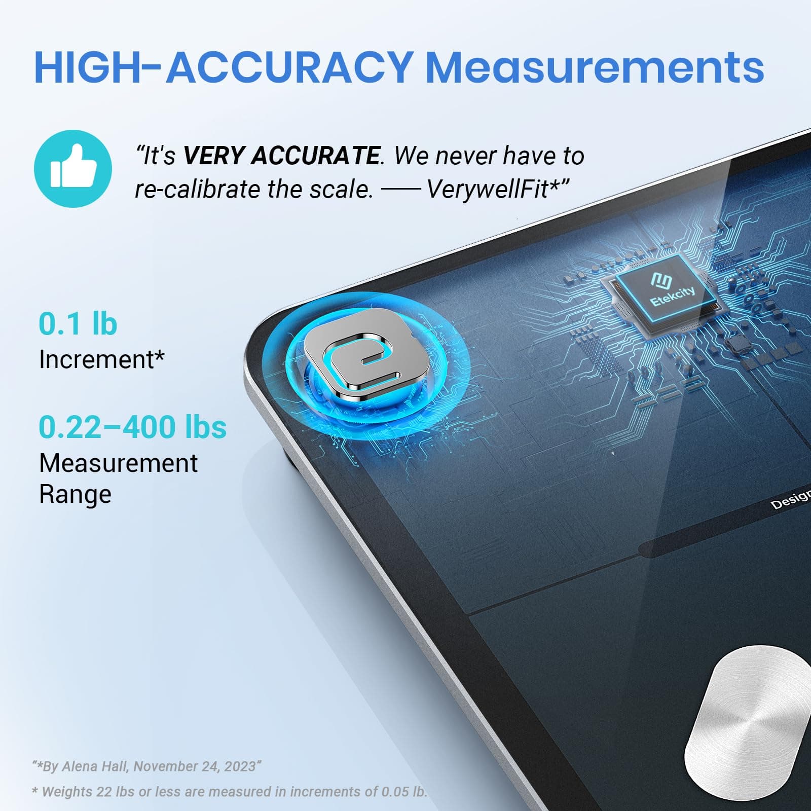 Etekcity Smart Scale for Body Weight – Bild 2