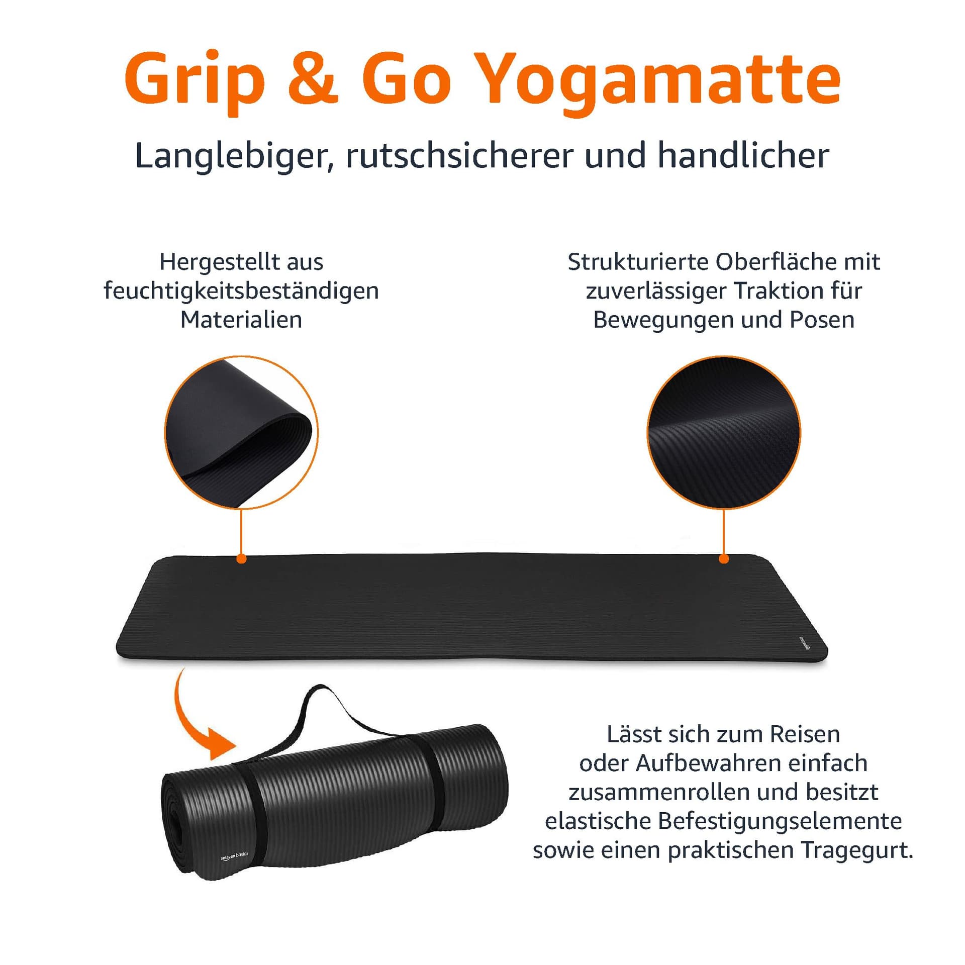 Amazon Basics Yogamatte – Bild 3