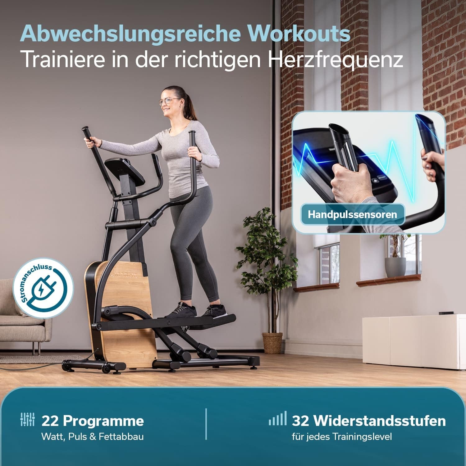 Skandika Crosstrainer für Zuhause Treliv P22 – Bild 3
