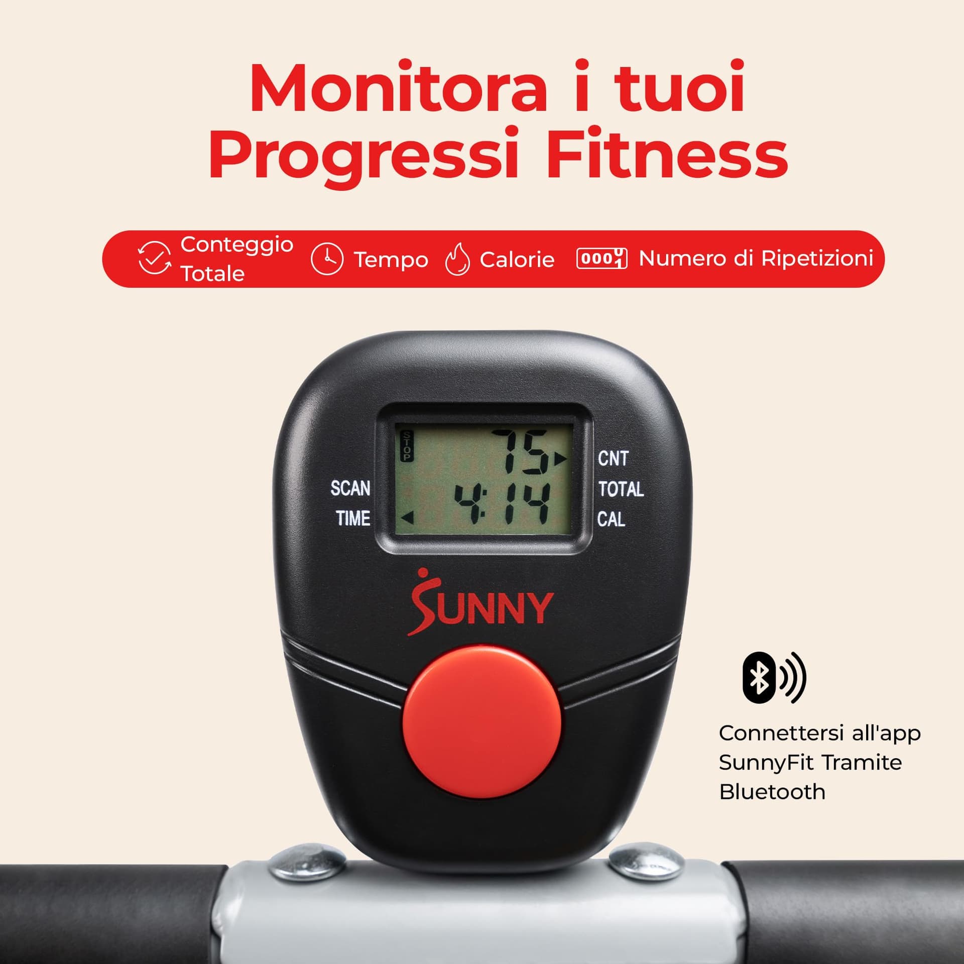 Sunny Health & Fitness Macchina per vogatore e squat – Bild 8