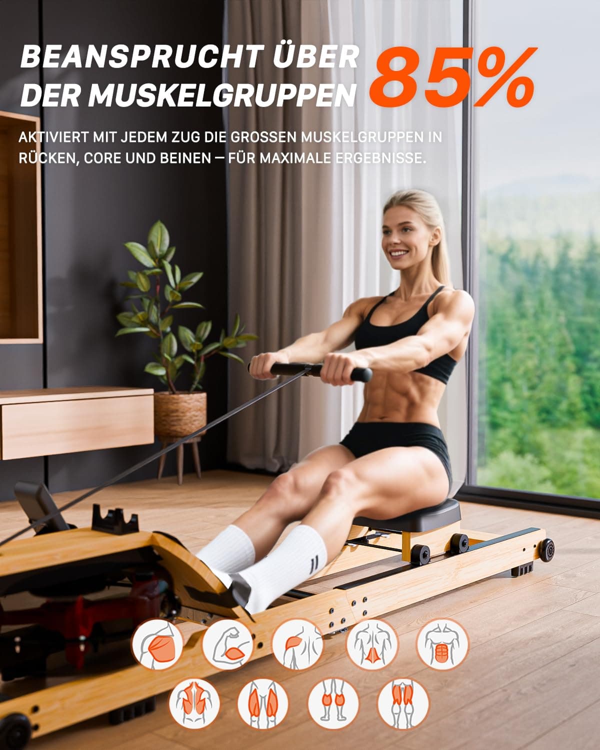 Aeriflo Rudergerät für Zuhause – Bild 5