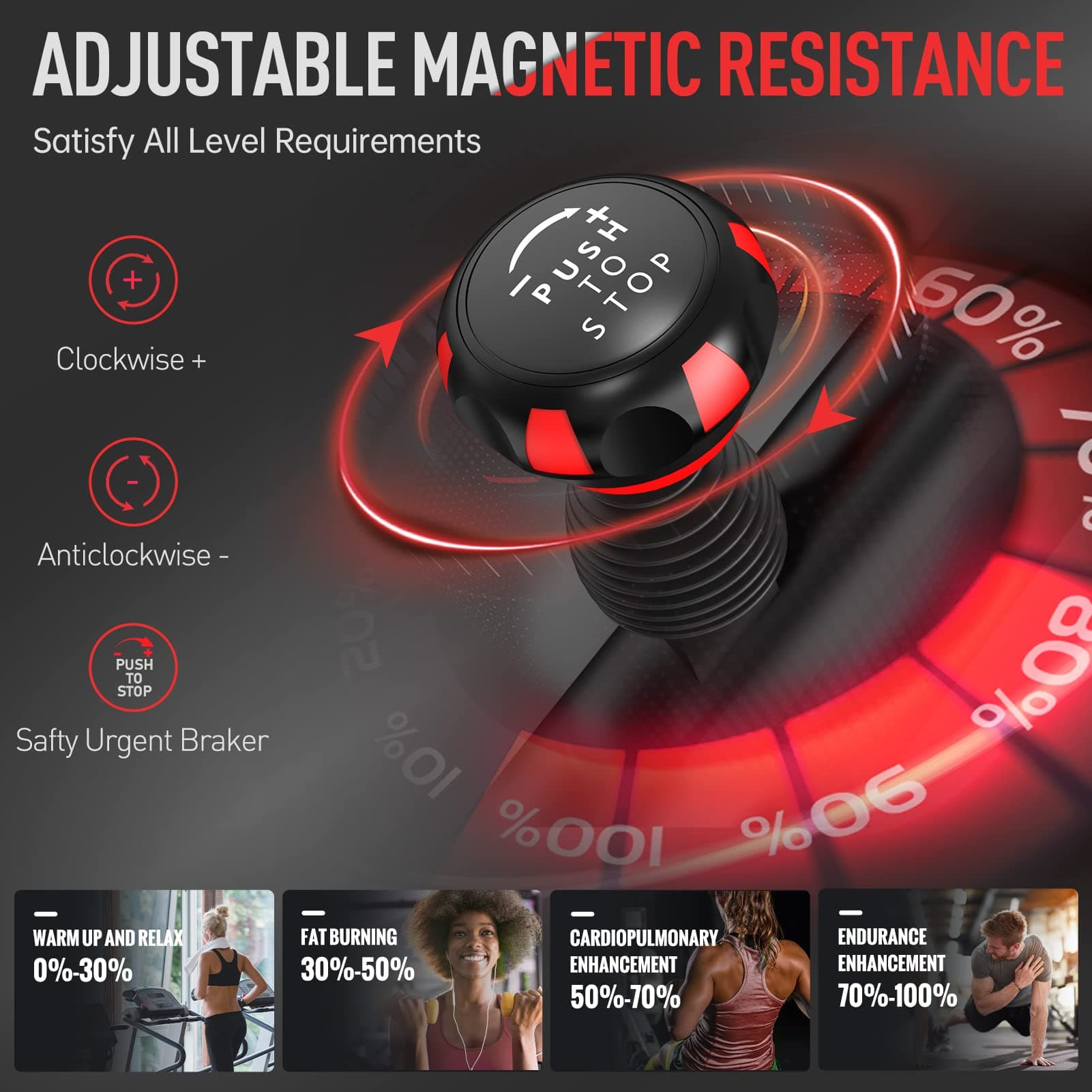 JOROTO Ergometer Heimtrainer X2PRO Bluetooth Hometrainer – Bild 7
