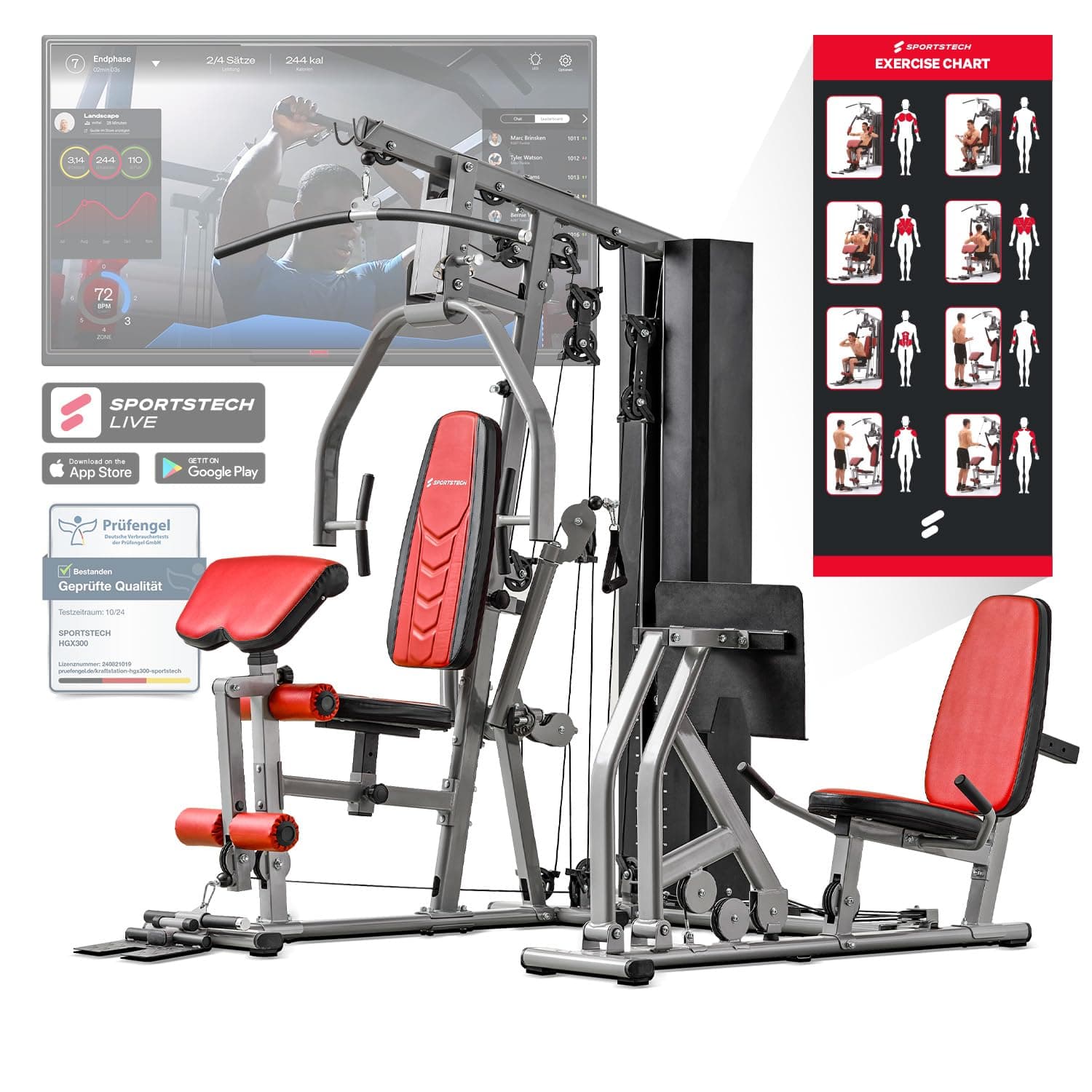 Sportstech Einzigartige Premium Kraftstation
