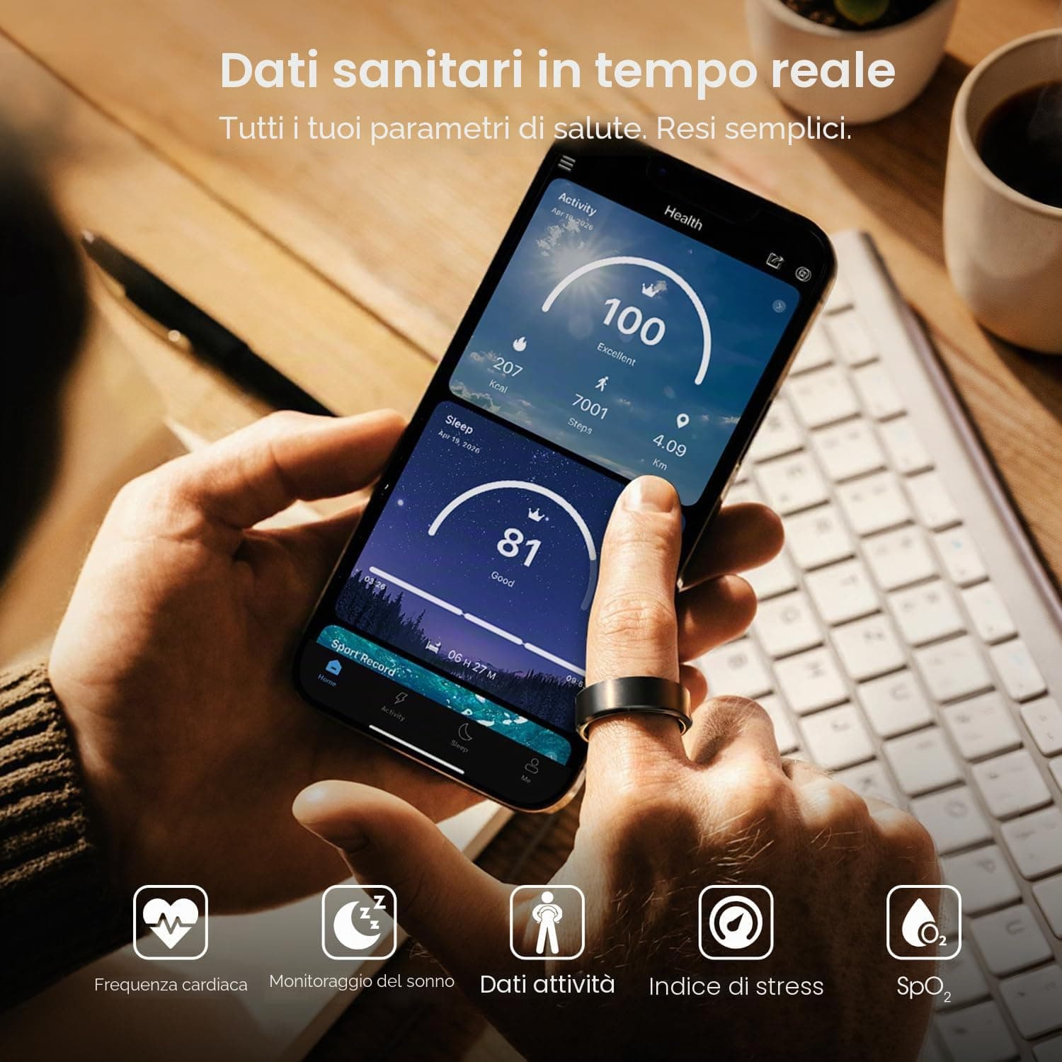 BANLVS Smart Ring für Herren Damen – Bild 4
