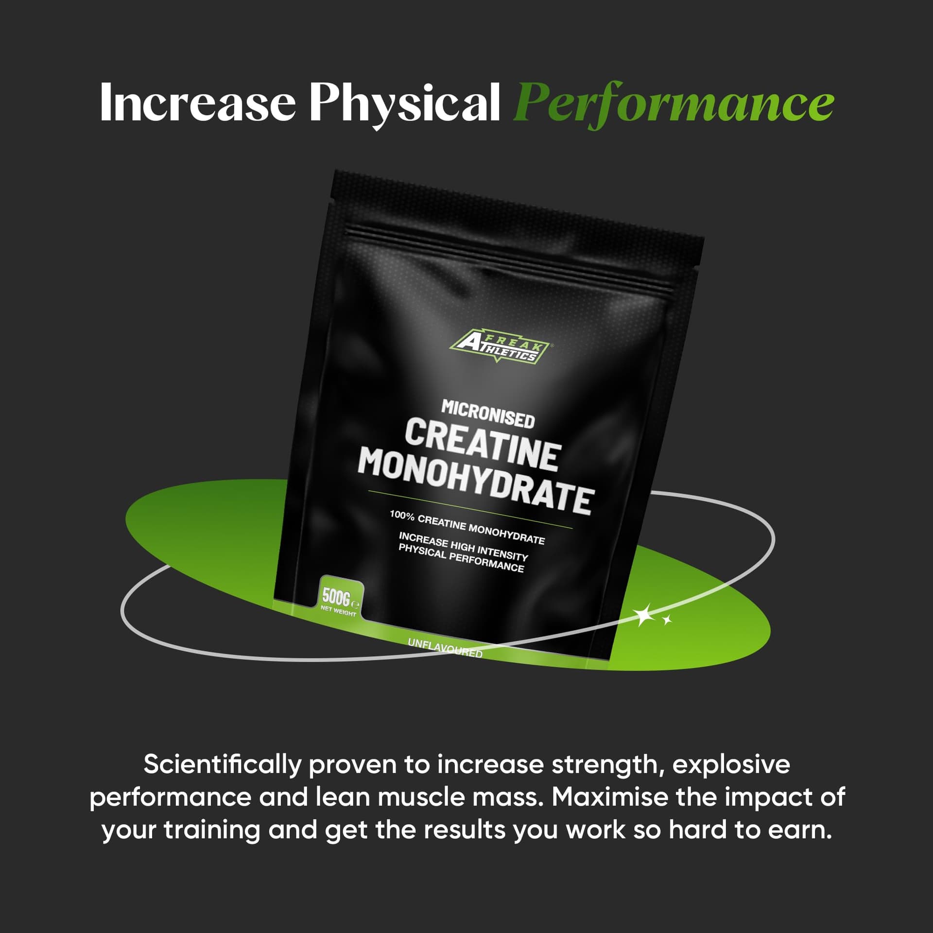 Freak Athletics Creatine Monohydrate Powder 500g – Bild 4