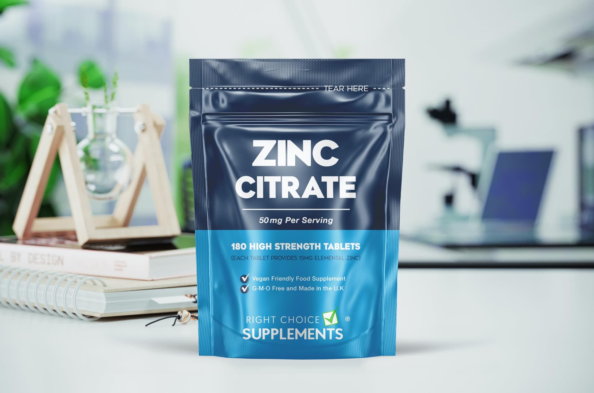 Right Choice Supplements Zinc Citrate 50mg Tablets – Bild 2
