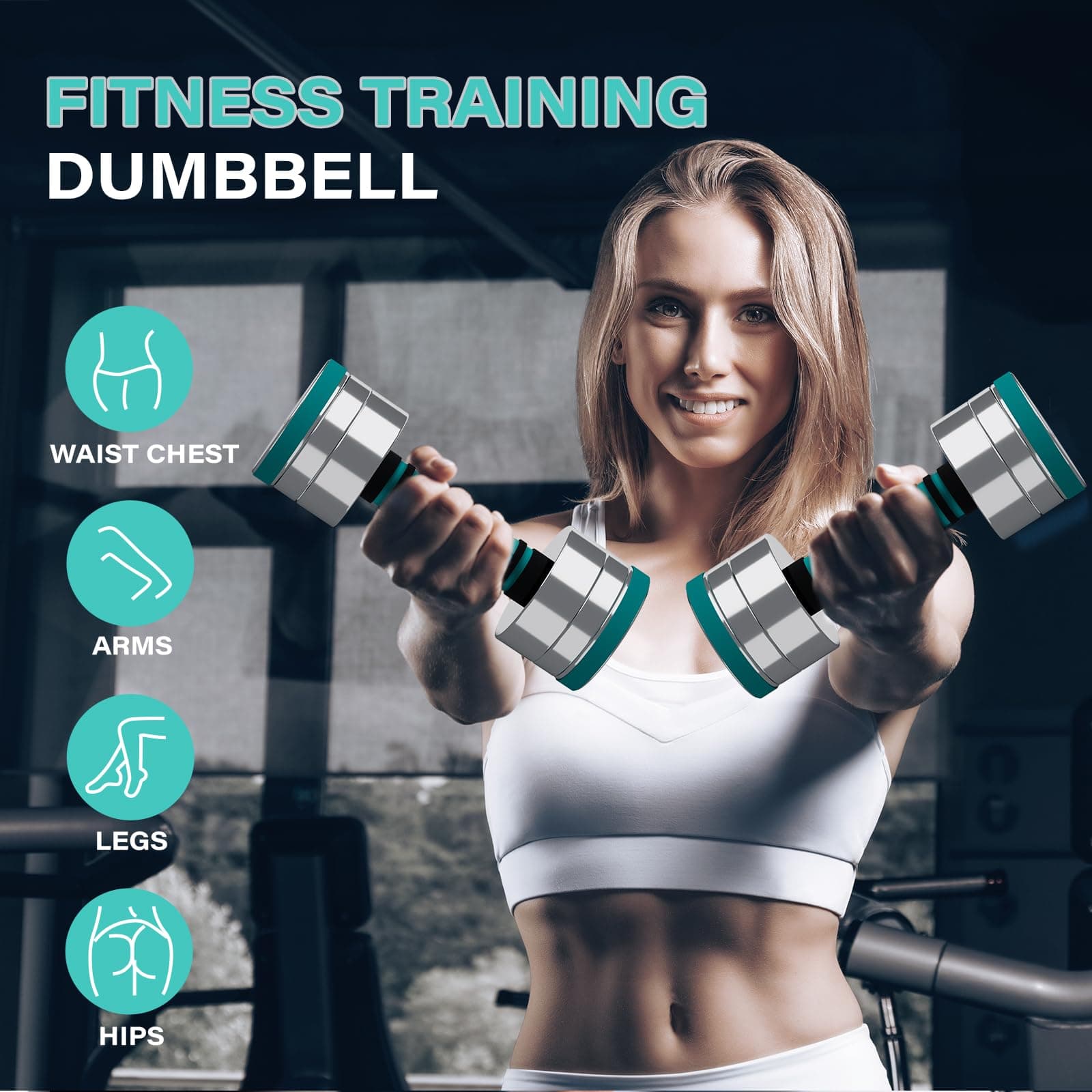 Dripex Steel Adjustable Dumbbells Set 2.5kg – Bild 4