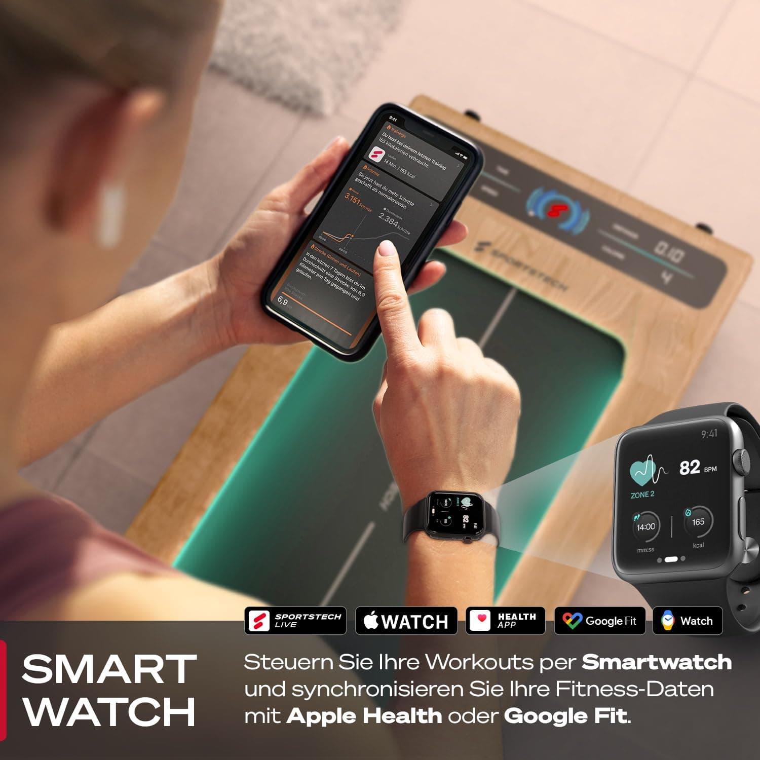 Sportstech sWalk Walking Pad – Bild 3
