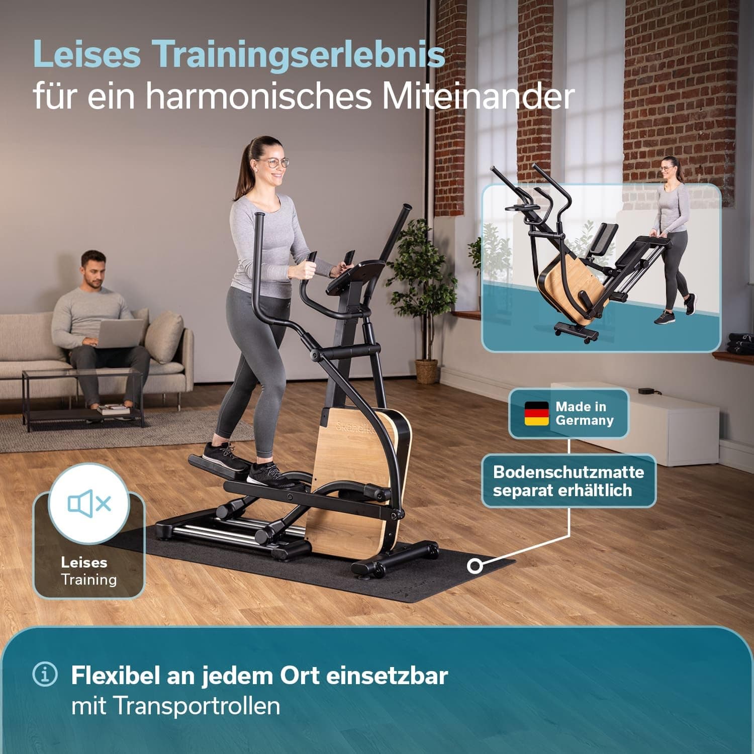 Skandika Crosstrainer für Zuhause Treliv P22 – Bild 8