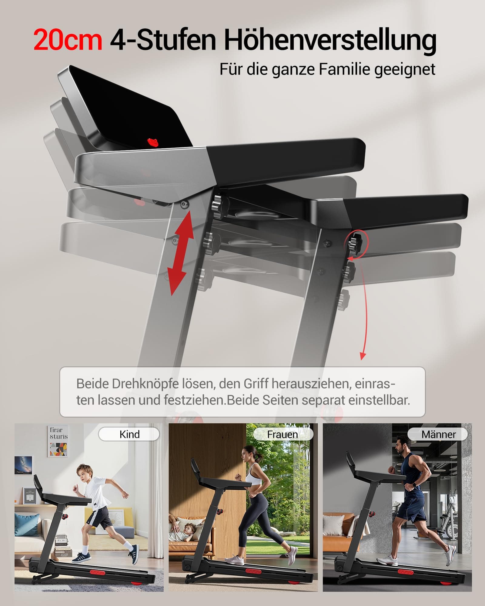 CURSOR FITNESS CURSOR Laufband für Zuhause mit 20% Automatischer Steigung – Bild 3