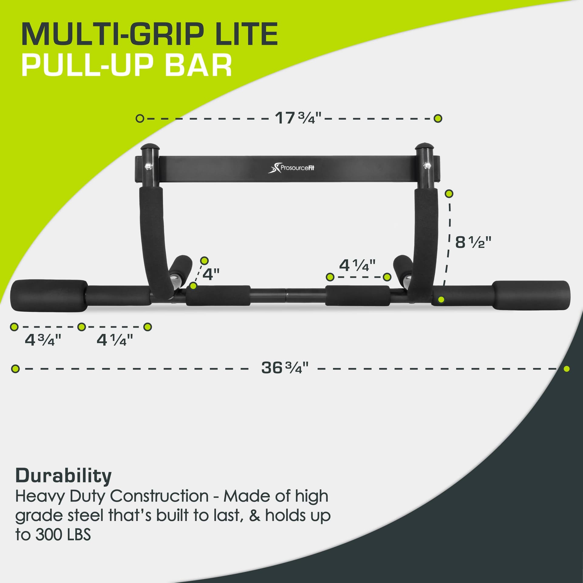 ProsourceFit Multi-Grip Lite Pull Up/Chin Up Bar – Bild 3